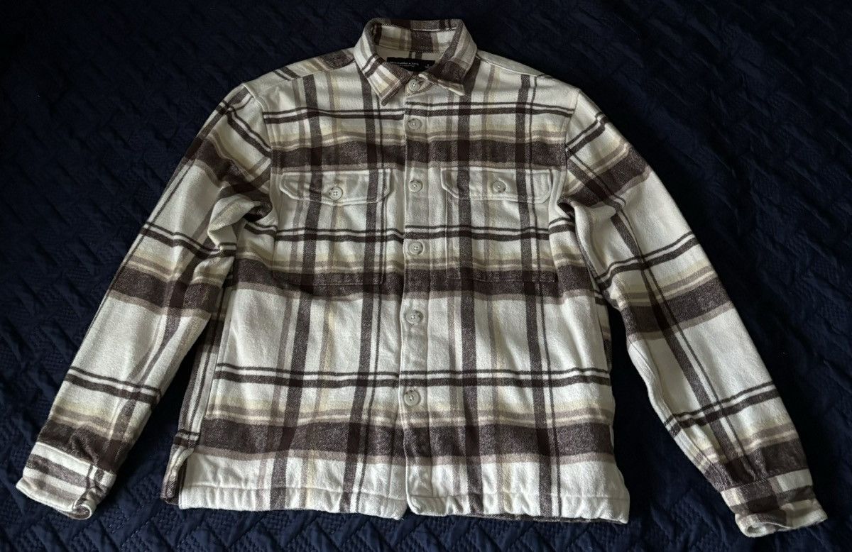 Abercrombie & Fitch × Flannel Abercrombie & Fitch Brown Plaid Flannel Shacket Size US S / EU 44-46 / 1 - 1 Thumbnail