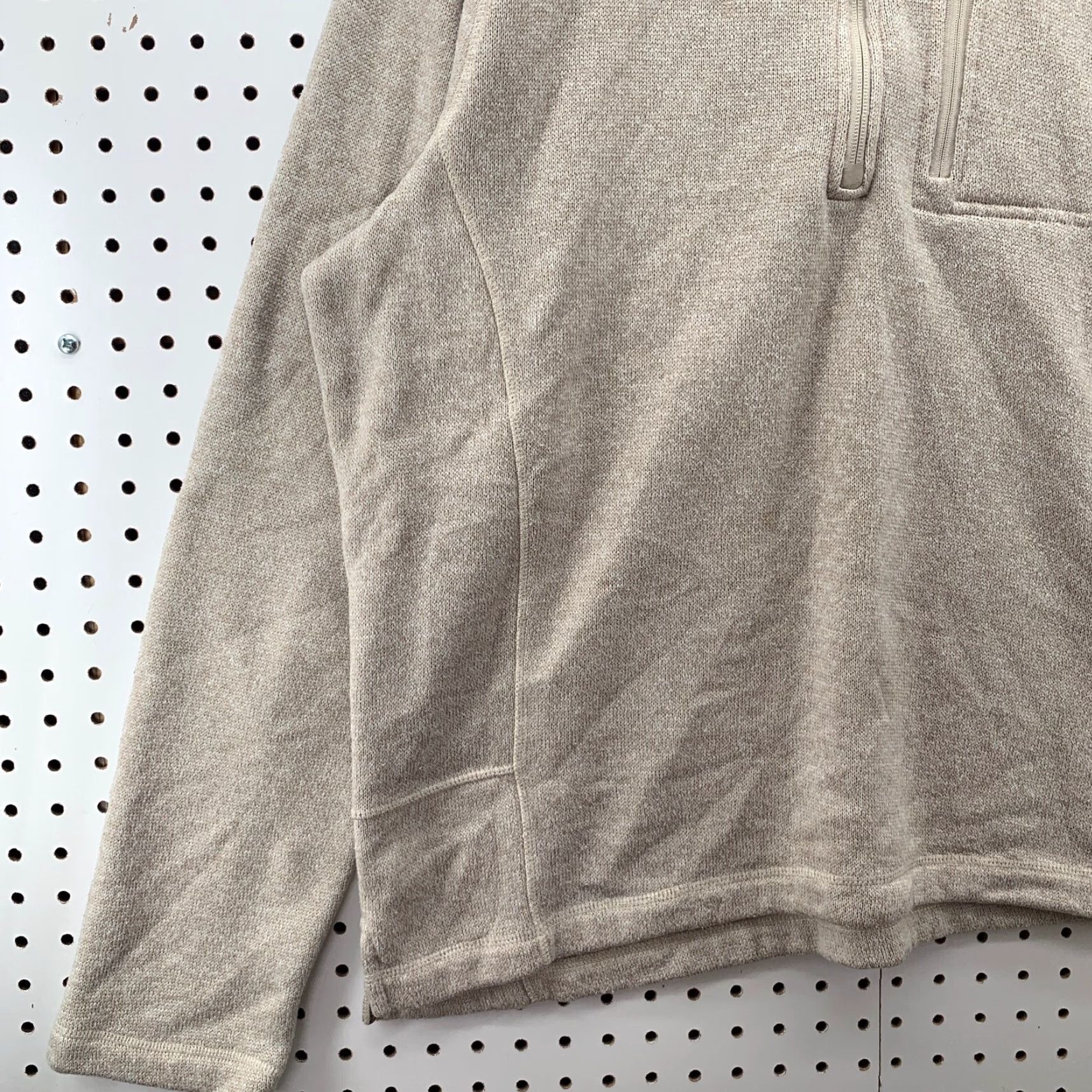 Vintage Woolrich 1/4 Zip Pullover Sweater Womens XL Beige Zipper Pockets Outdoor Size XL / US 12-14 / IT 48-50 - 4 Thumbnail