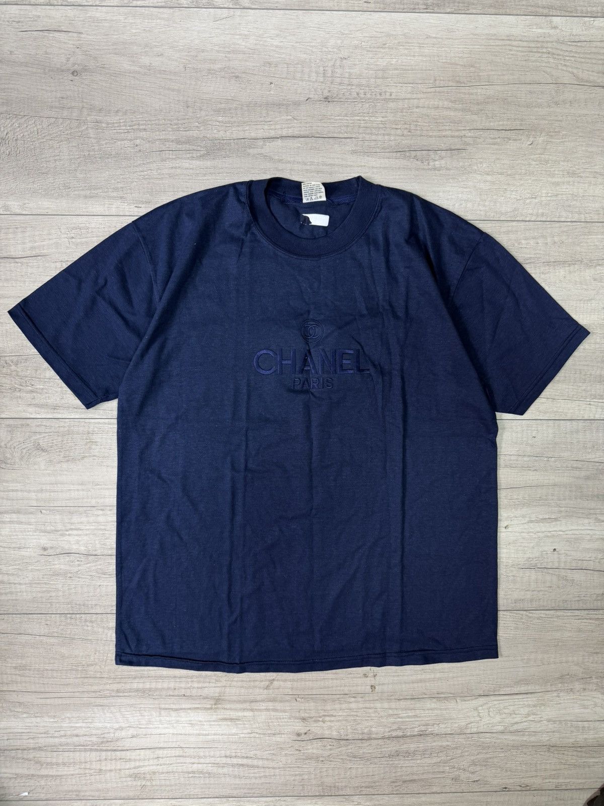 Chanel Chanel Uniform CC Logo T-shirt Black Color | Grailed
