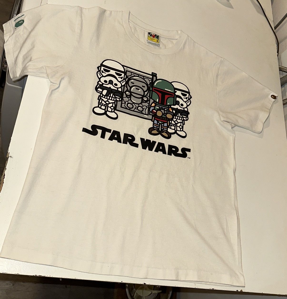 Bape BAPE x Star Wars Milo Han Solo Carbonite Stormtroopers Tee Size US M / EU 48-50 / 2 - 3 Thumbnail