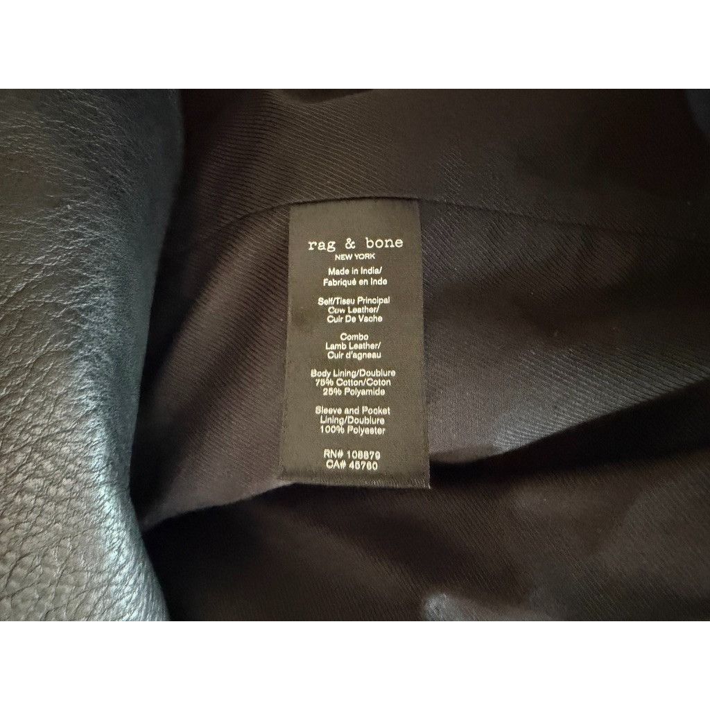 Rag & Bone rag & bone articulated moto leather jacket Black XL 108879 Size US XL / EU 56 / 4 - 5 Thumbnail
