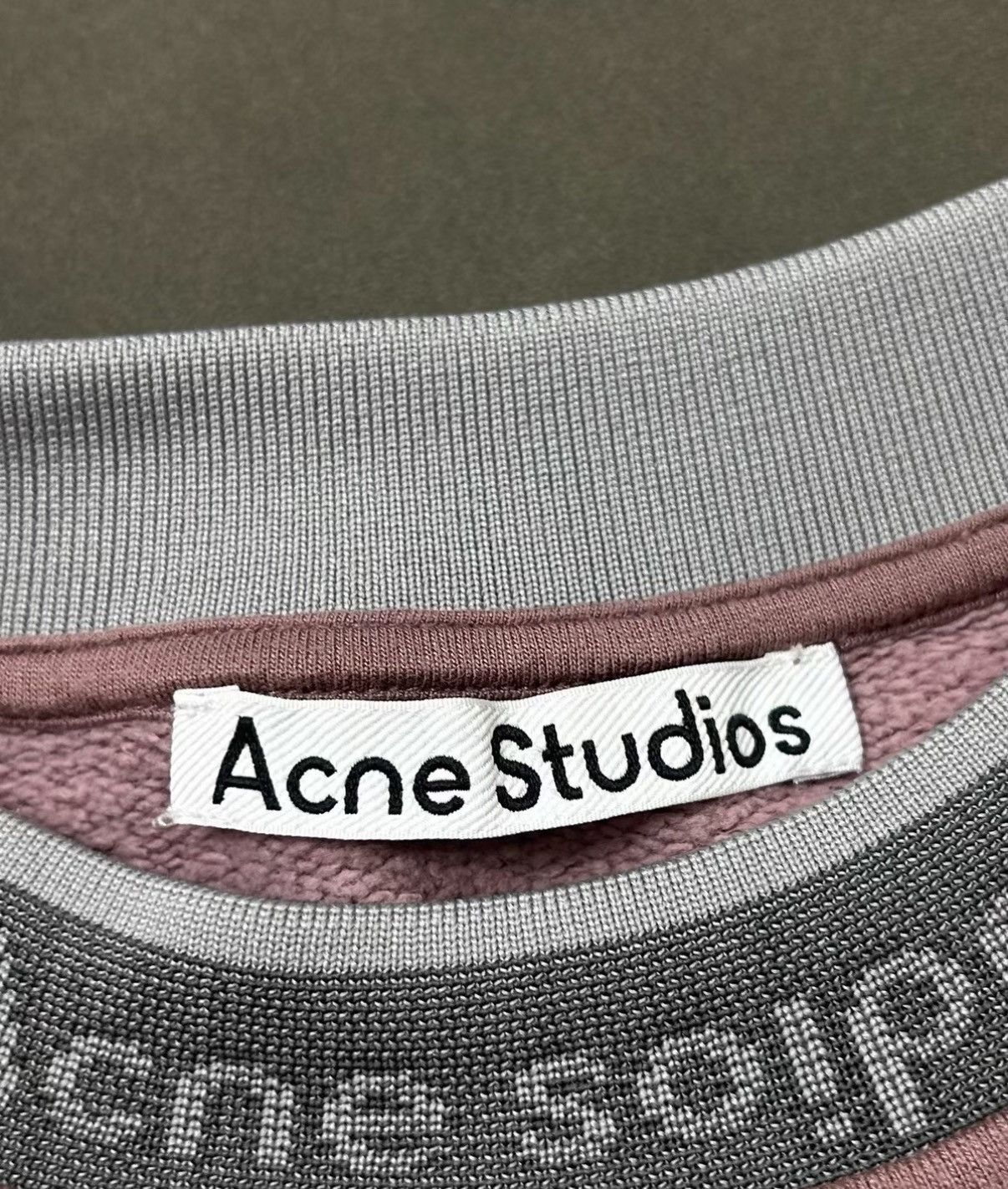 Acne Studios Acne Studios Lilac Sweatshirt with Neck Logo J16 Size US XXS / EU 40 - 4 Thumbnail