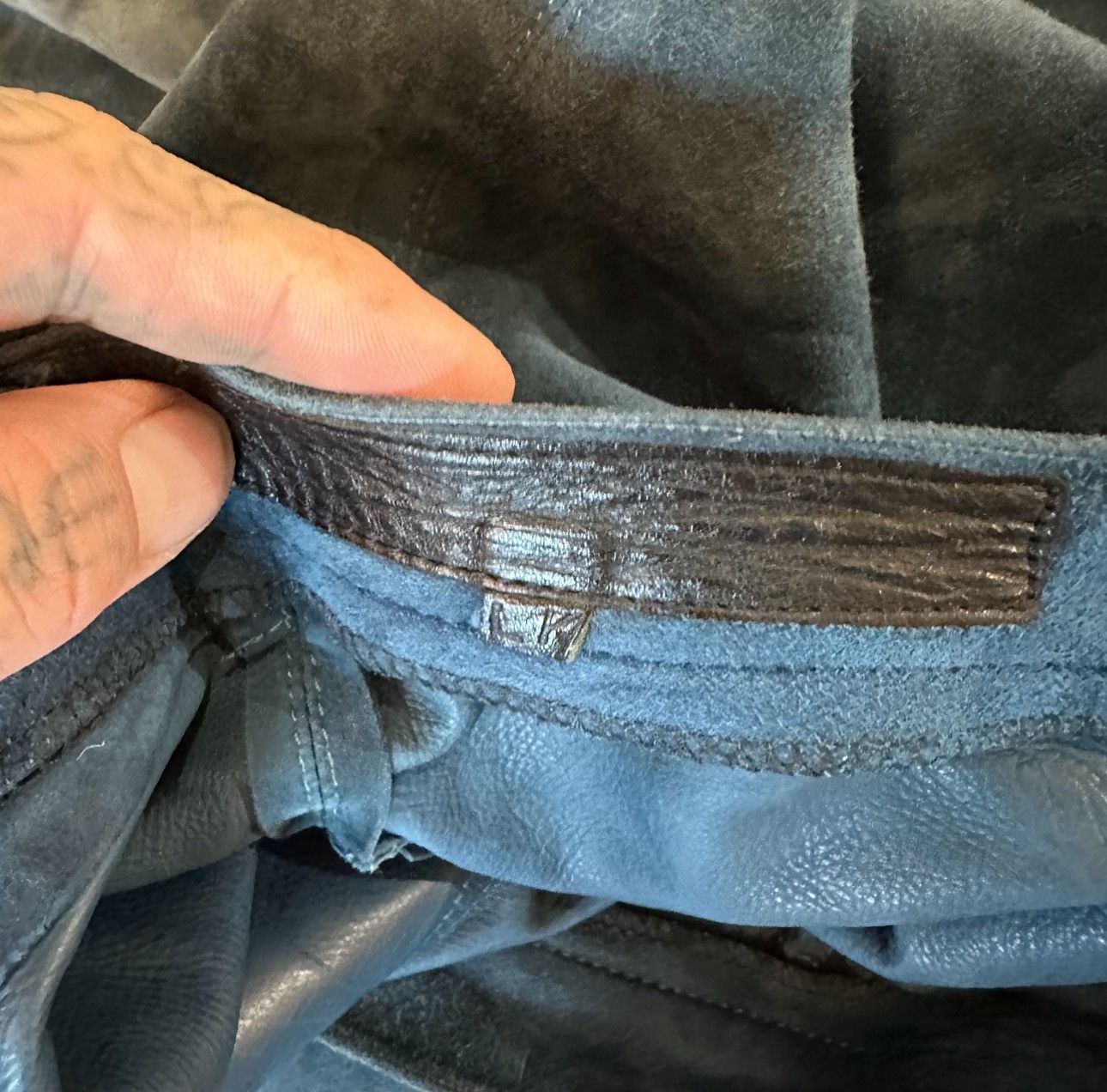 Chrome Hearts Chrome Hearts LENNY KRAVITZ Personal SUEDE LEATHER JEANS Size US 30 / EU 46 - 9 Thumbnail