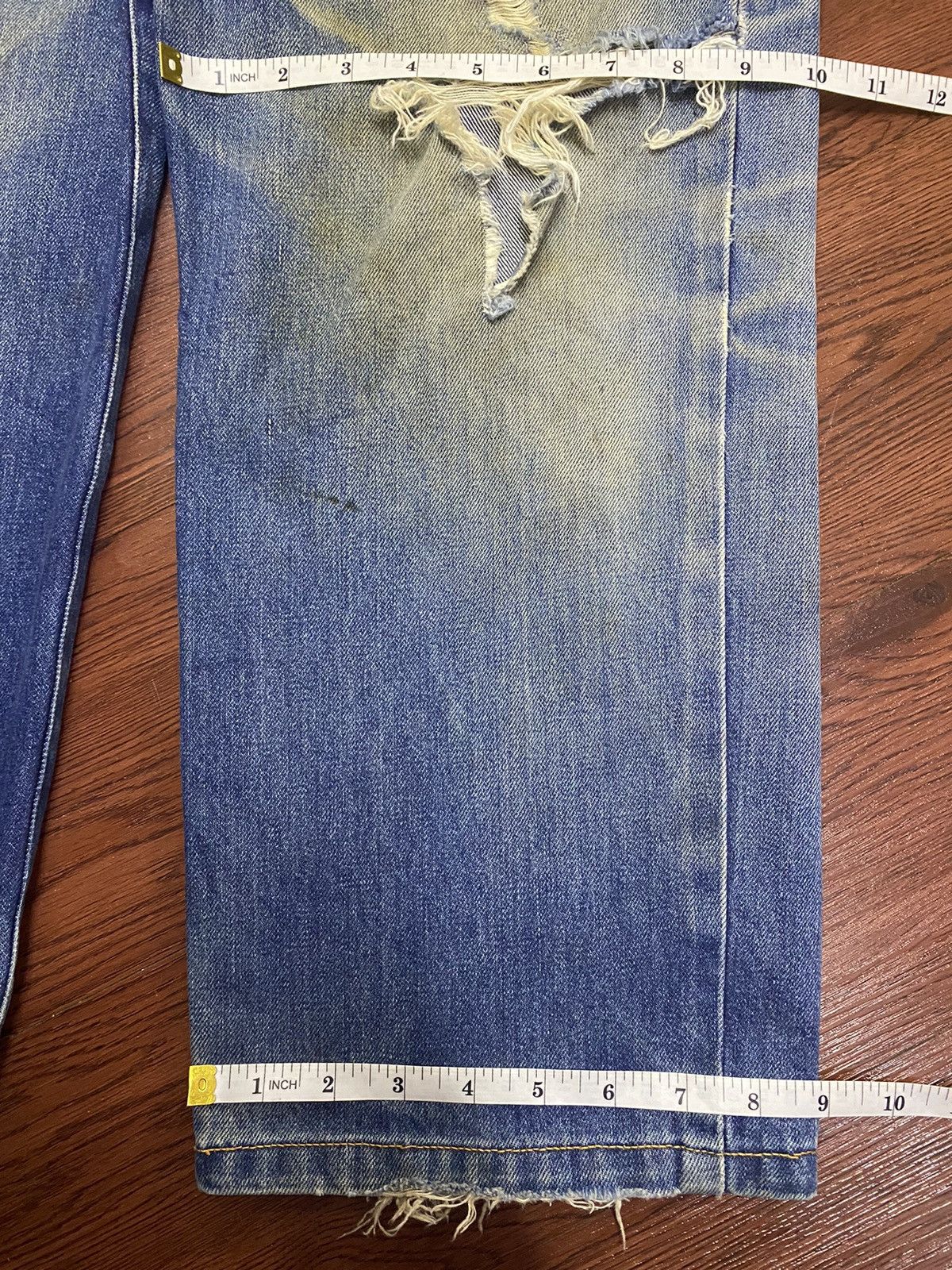 Japanese Brand Vintage Kenzo Japan Mud Wash Distressed Baggy Jeans Size US 32 / EU 48 - 18 Thumbnail