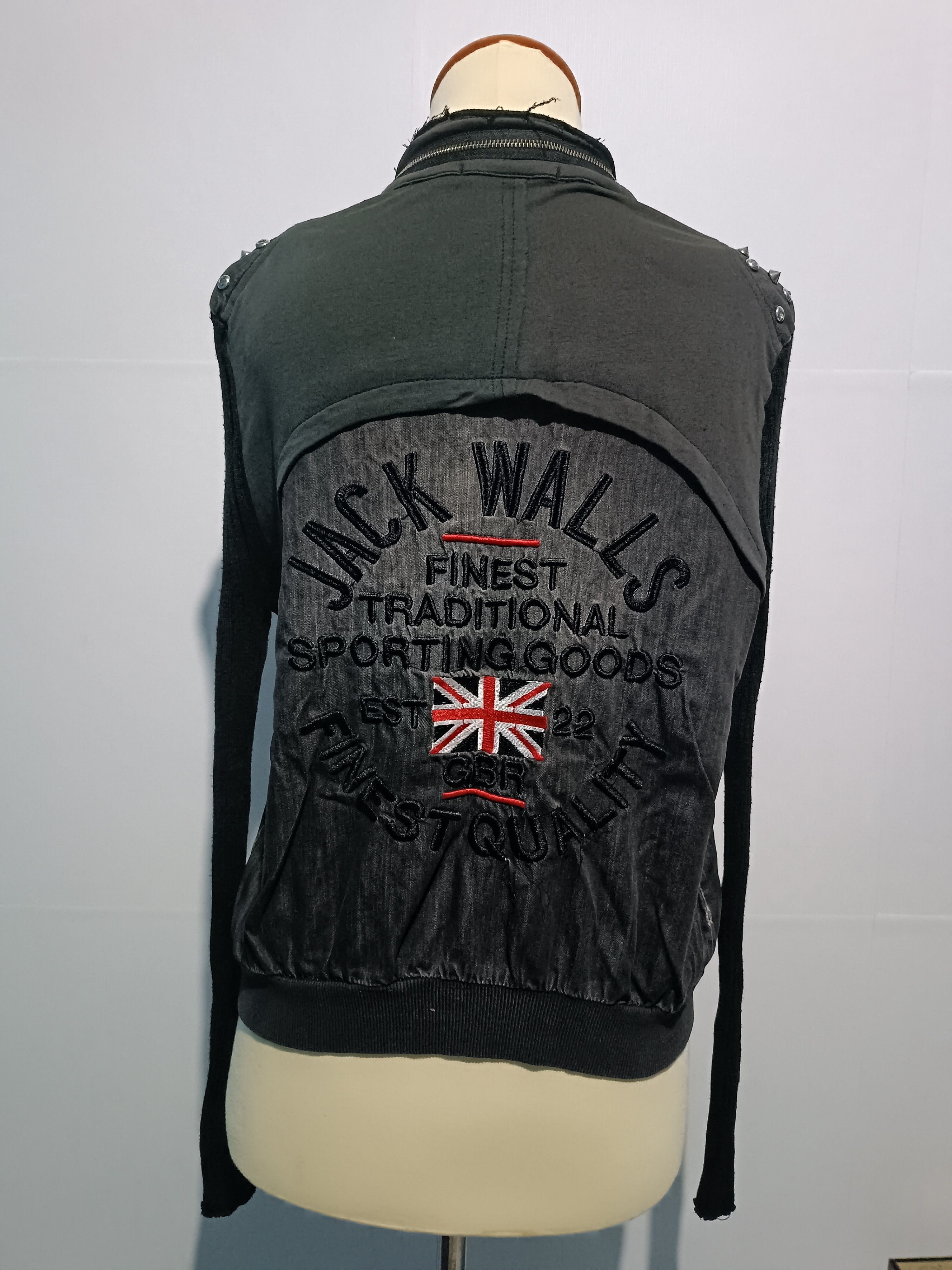Japanese Brand Black Denim Jacket Style Punk Size M / US 6-8 / IT 42-44 - 3 Thumbnail