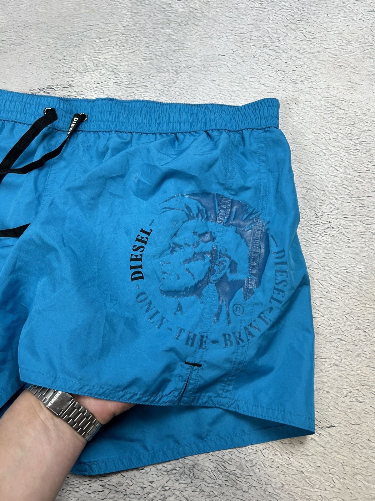 Diesel × Vintage Diesel shorts Nylon big logo parachute Swimming shorts Y2K Size US 36 / EU 52 - 3 Thumbnail