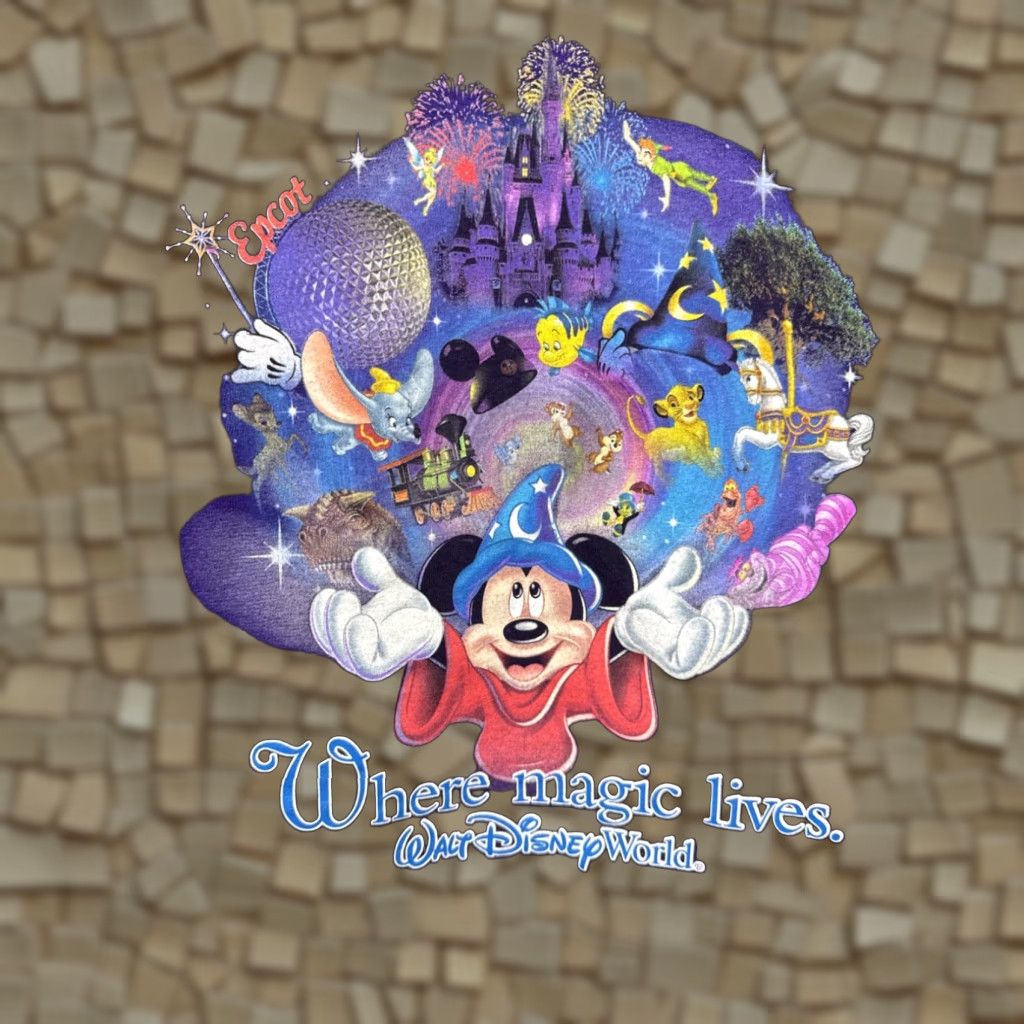 Disney Disney T Shirt Small Purple Mickey Mouse Cartoon Character Tee Mens Size S / US 4 / IT 40 - 1 Thumbnail
