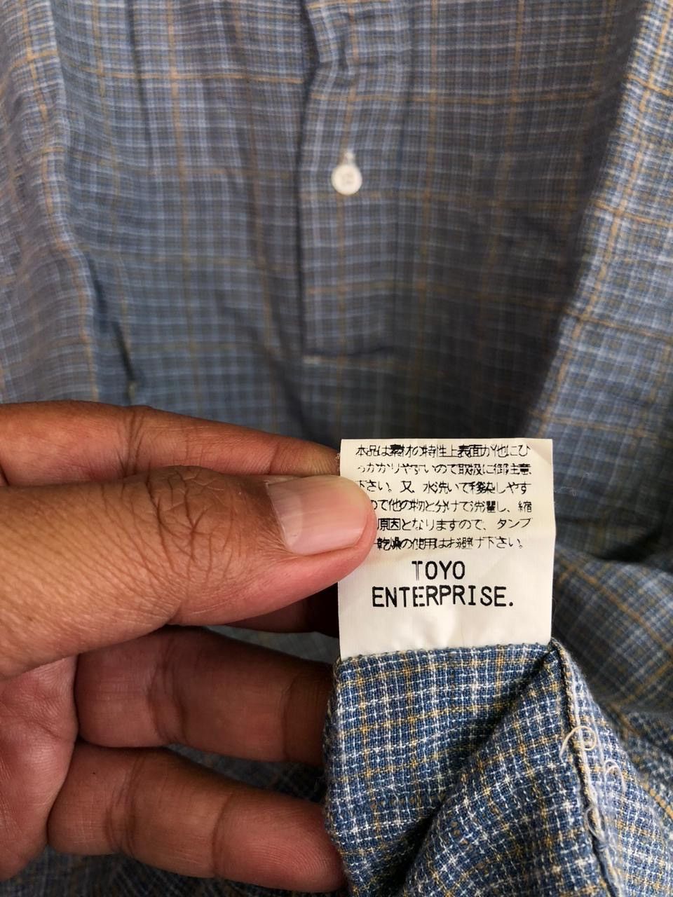 Sugar Cane SUGAR CANE TOYO ENTERPRISE PLAID BUTTON SHIRT Size US L / EU 52-54 / 3 - 4 Thumbnail