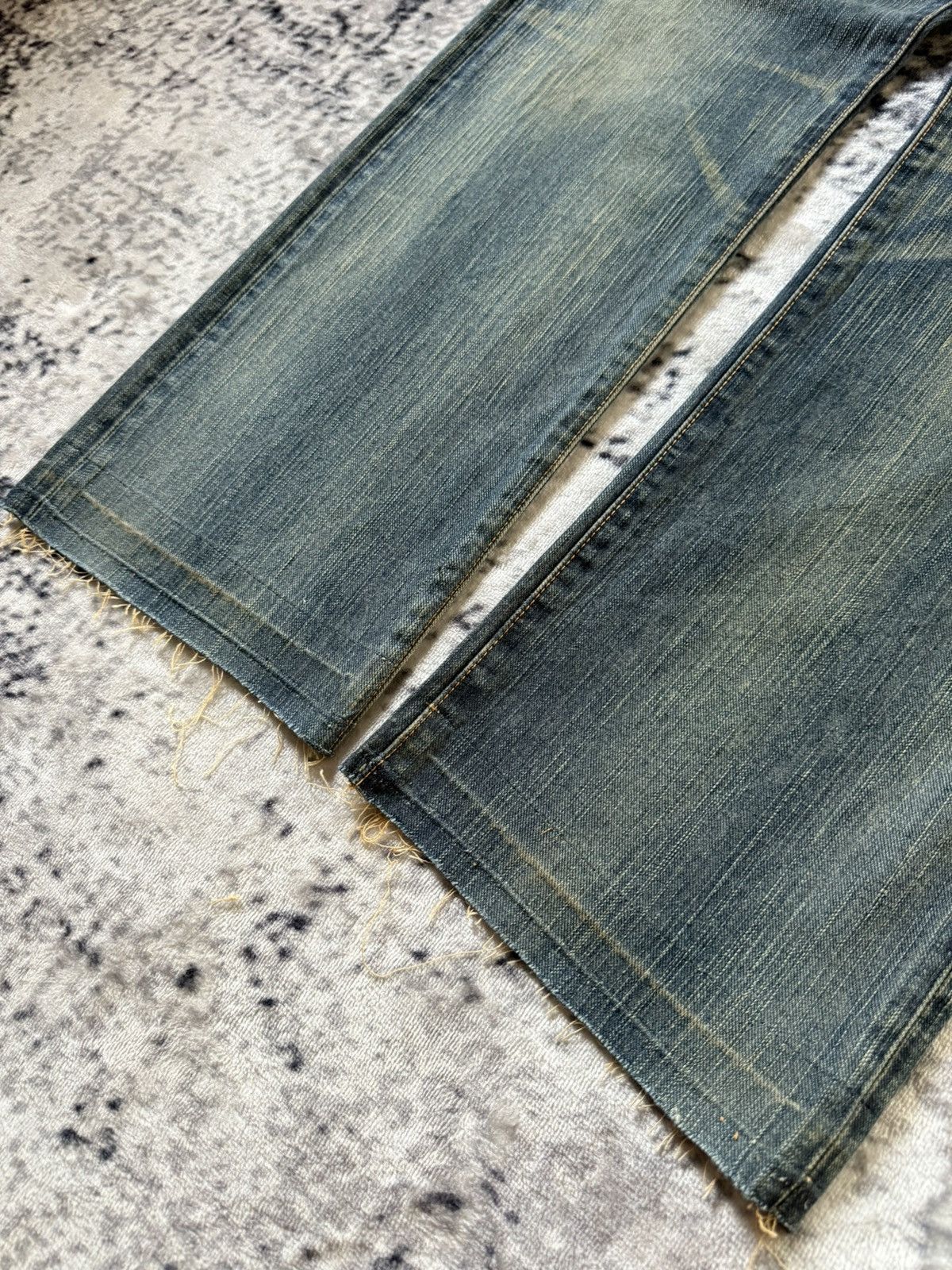Japanese Brand Vintage Edwin 403xv Stitch Repaired Mud Wash Straight Jeans Size US 34 / EU 50 - 8 Thumbnail