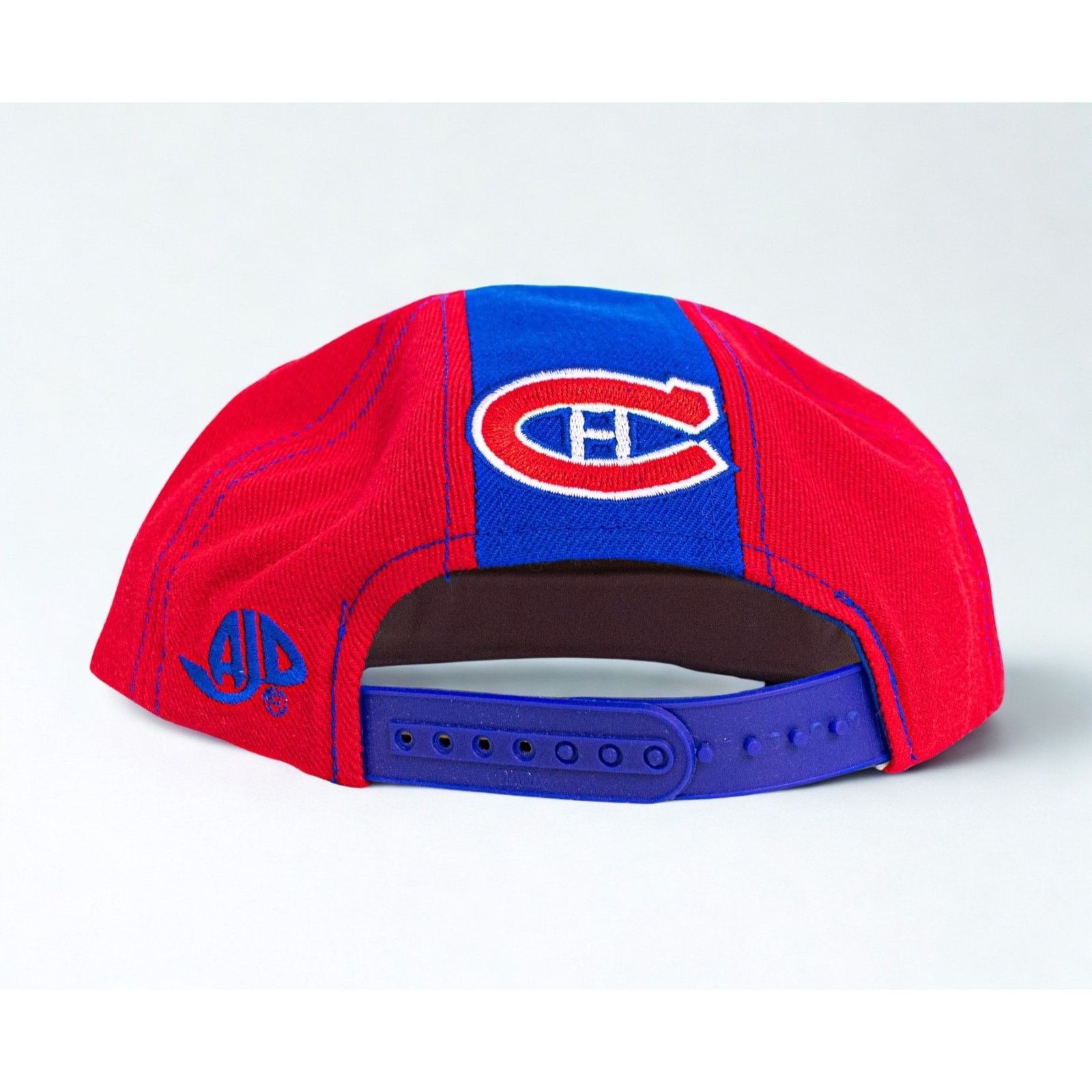 Other Montreal Canadiens AJD Snapback Hat 90s NHL Double Line Arc Size ONE SIZE - 6 Thumbnail
