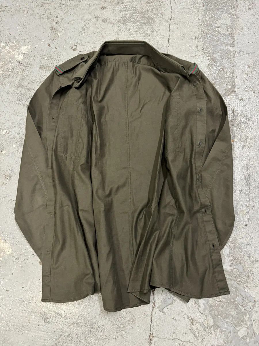 Gucci Gucci Khaki Green Military Shirt Size US M / EU 48-50 / 2 - 8 Thumbnail