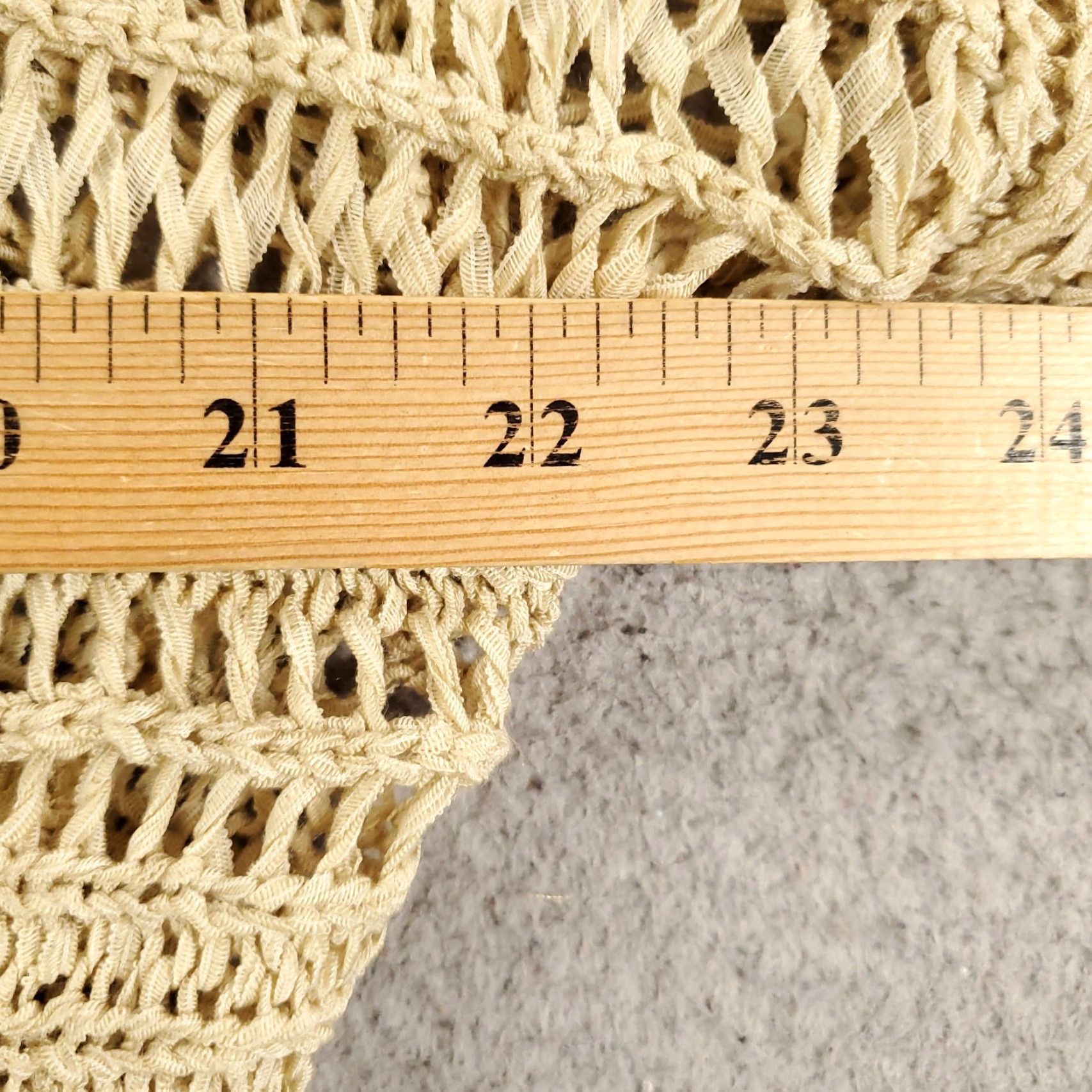 Vintage UMGEE Women's Cardigan Beige Long Sleeve Knit Sweater with Fringe Accents Size L Bohemian Size L / US 10 / IT 46 - 4 Thumbnail