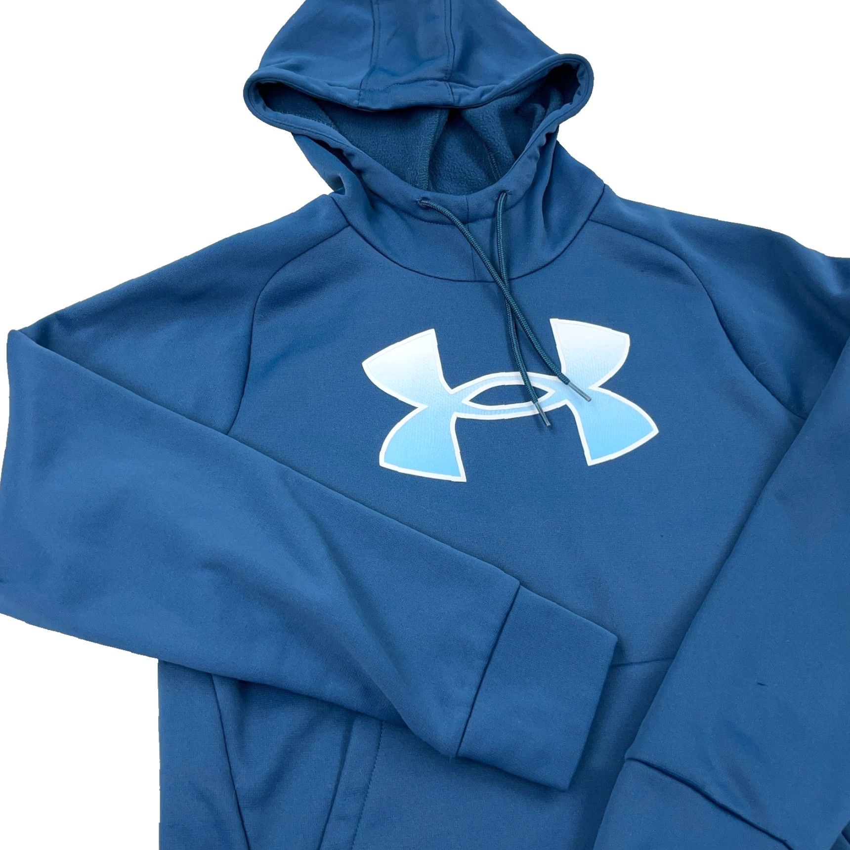 Under Armour Under Armour Hoodie Women M Navy Blue White Pullover Jersey Pockets Logo Breathable Lightweight All Seasons Hooded Sports Modern 90s? Size M / US 6-8 / IT 42-44 - 3 Thumbnail