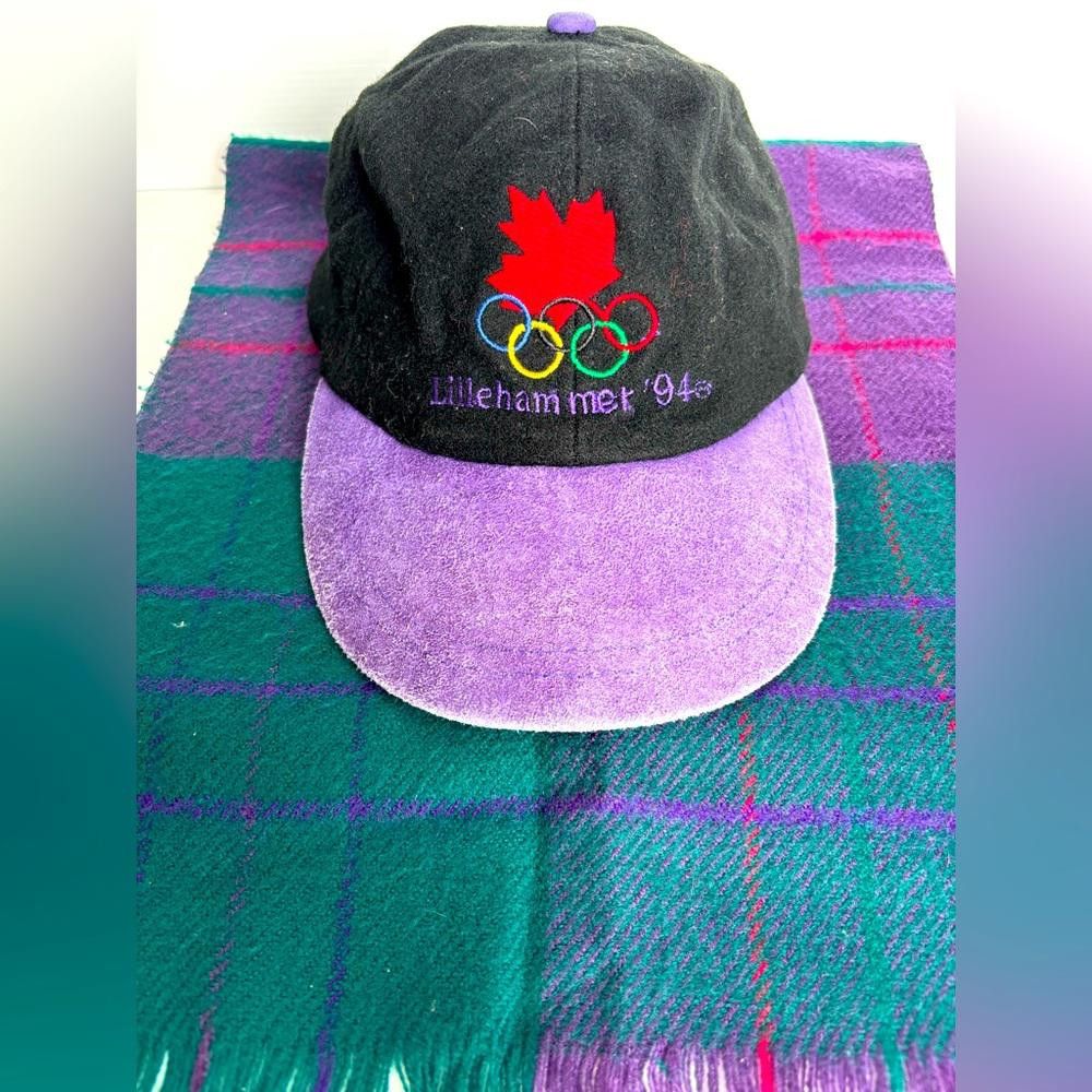 Designer Lillehammer '94 Canada Olympics Hat - Black and Purple Size ONE SIZE - 1 Thumbnail