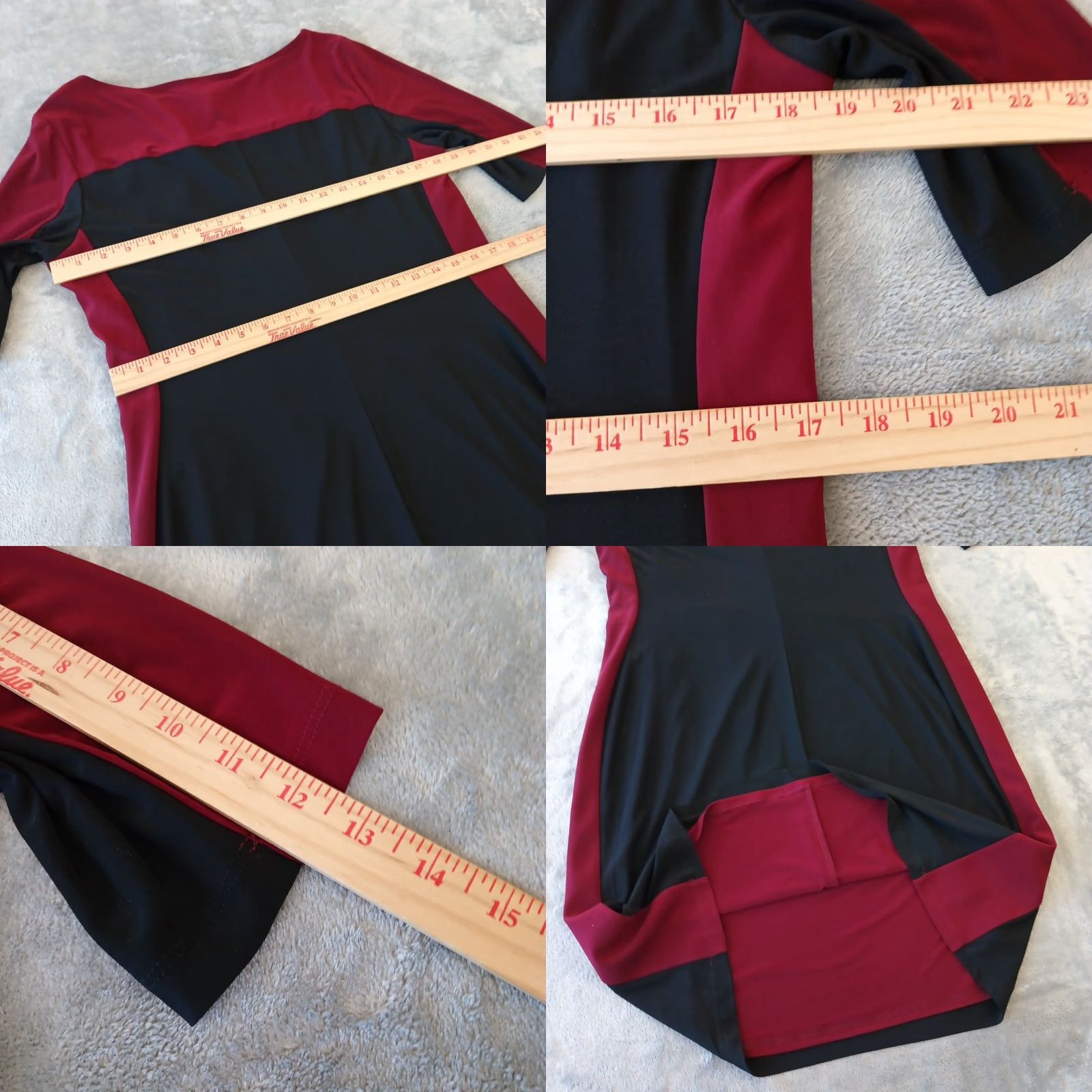 Chaps Chaps Dress Sheath XL Black Red Short Sleeve Ruched Lined Knee Length Party/Cocktail Vintage No (not vintage) Size 40" / US 18 - 8 Thumbnail