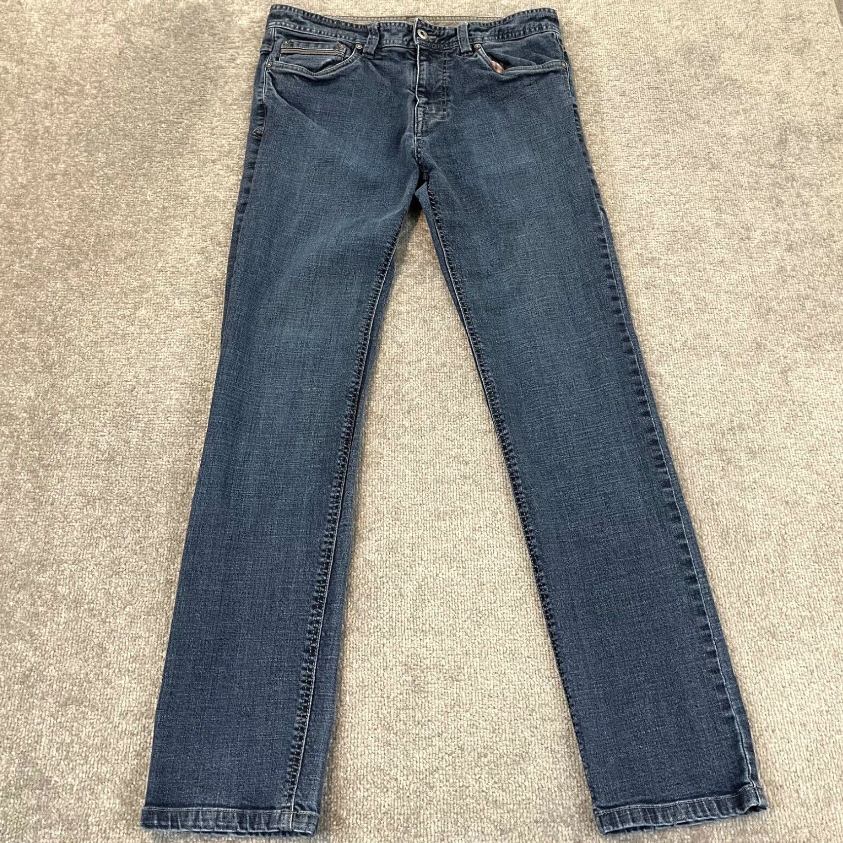 Prana PRANA Jeans Mens 32x31 Slim Medium Blue Denim Pants Hiking Outdoor 5-Pocket Design Regular Size US 32 / EU 48 - 2 Thumbnail