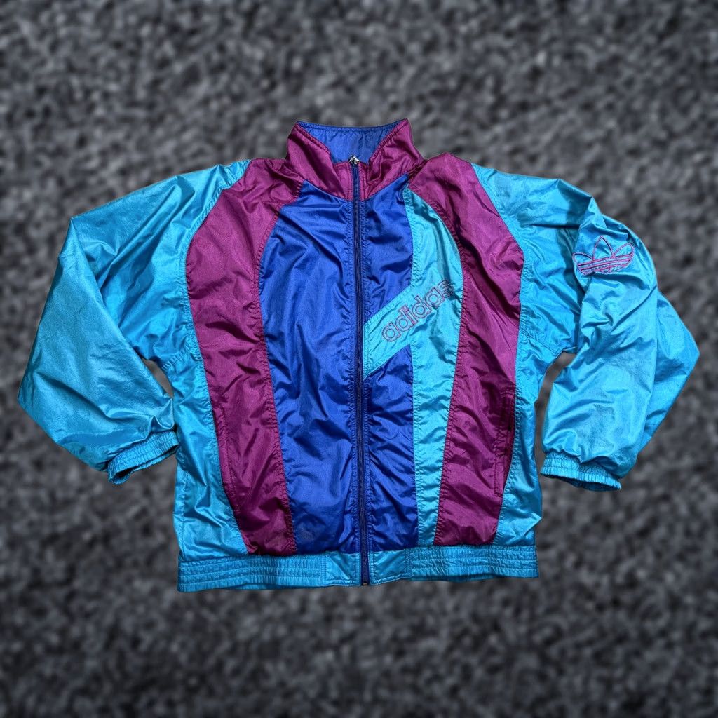 Adidas VINTAGE adidas Tracksuit Top Zip Jacket Mens S Blue Track Jacket Mens S Blue Adidas Shirt? (note: this line is incorrect per constraints) Size 36R - 1 Thumbnail