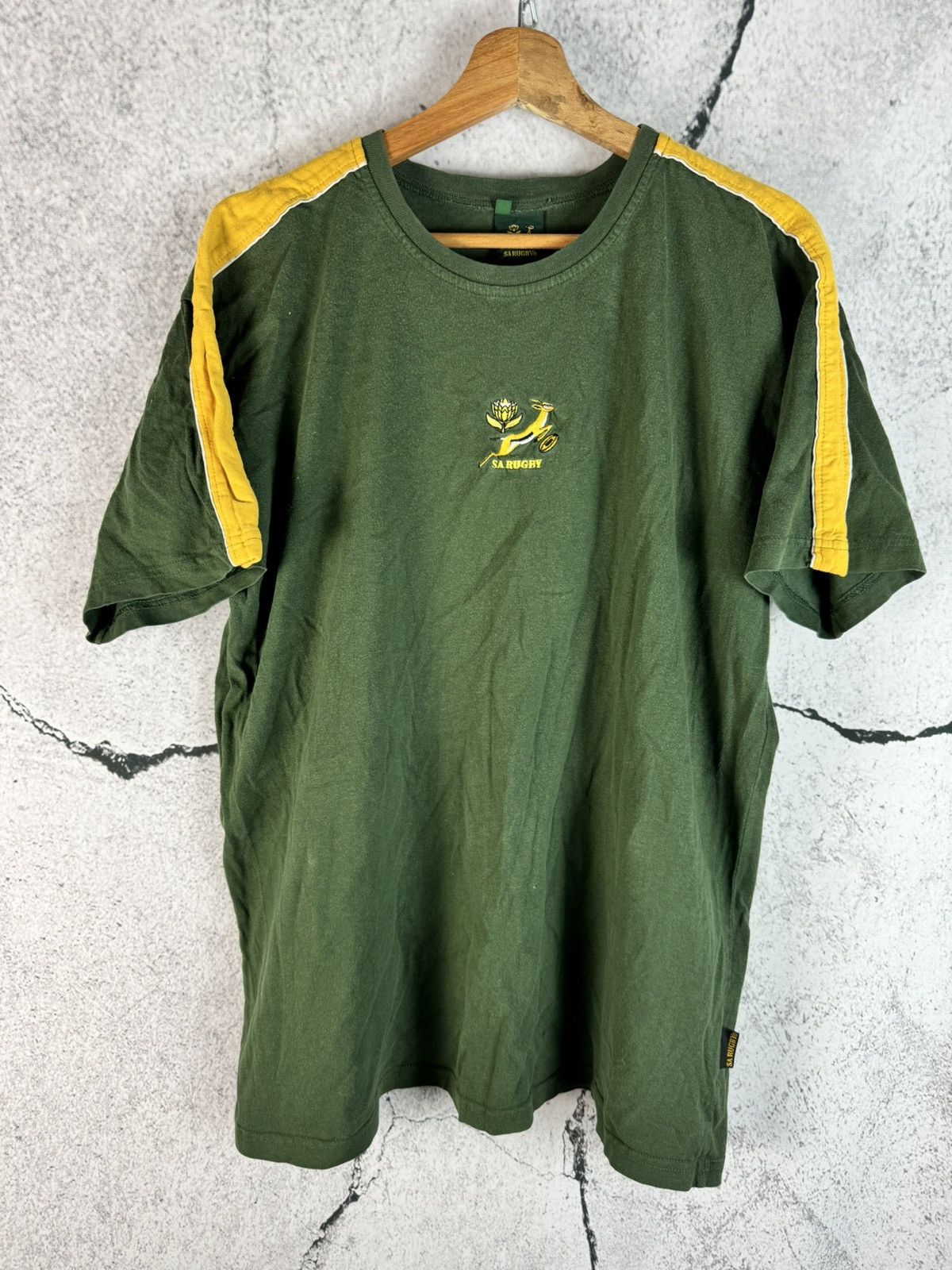Vintage 90s South Africa Retro Classic Rugby Shirt Size US L / EU 52-54 / 3 - 1 Thumbnail