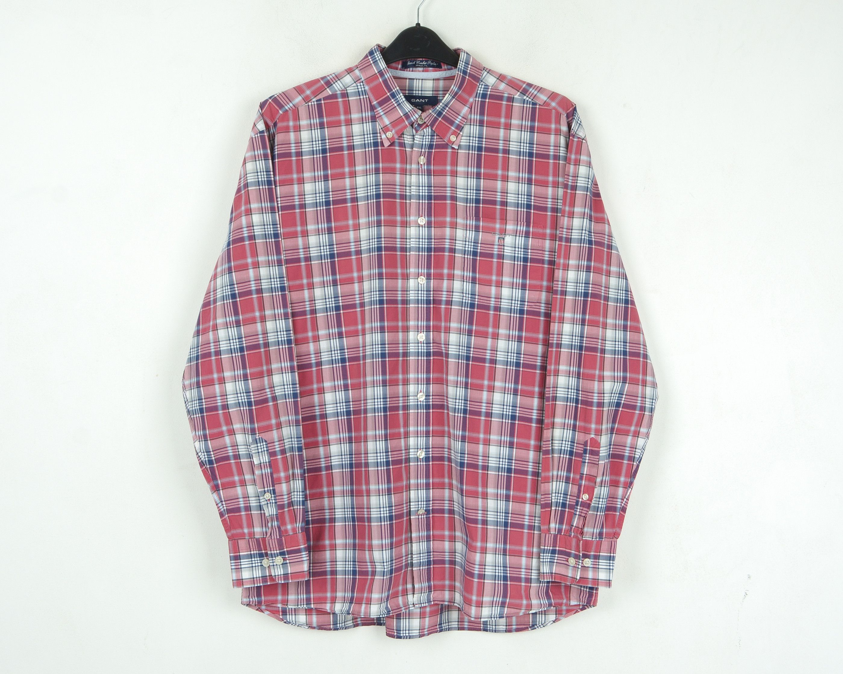 Gant Beach Comber Poplin 2XL Check Shirt Casual Plaid Long Sleeve Size US XXL / EU 58 / 5 - 1 Thumbnail