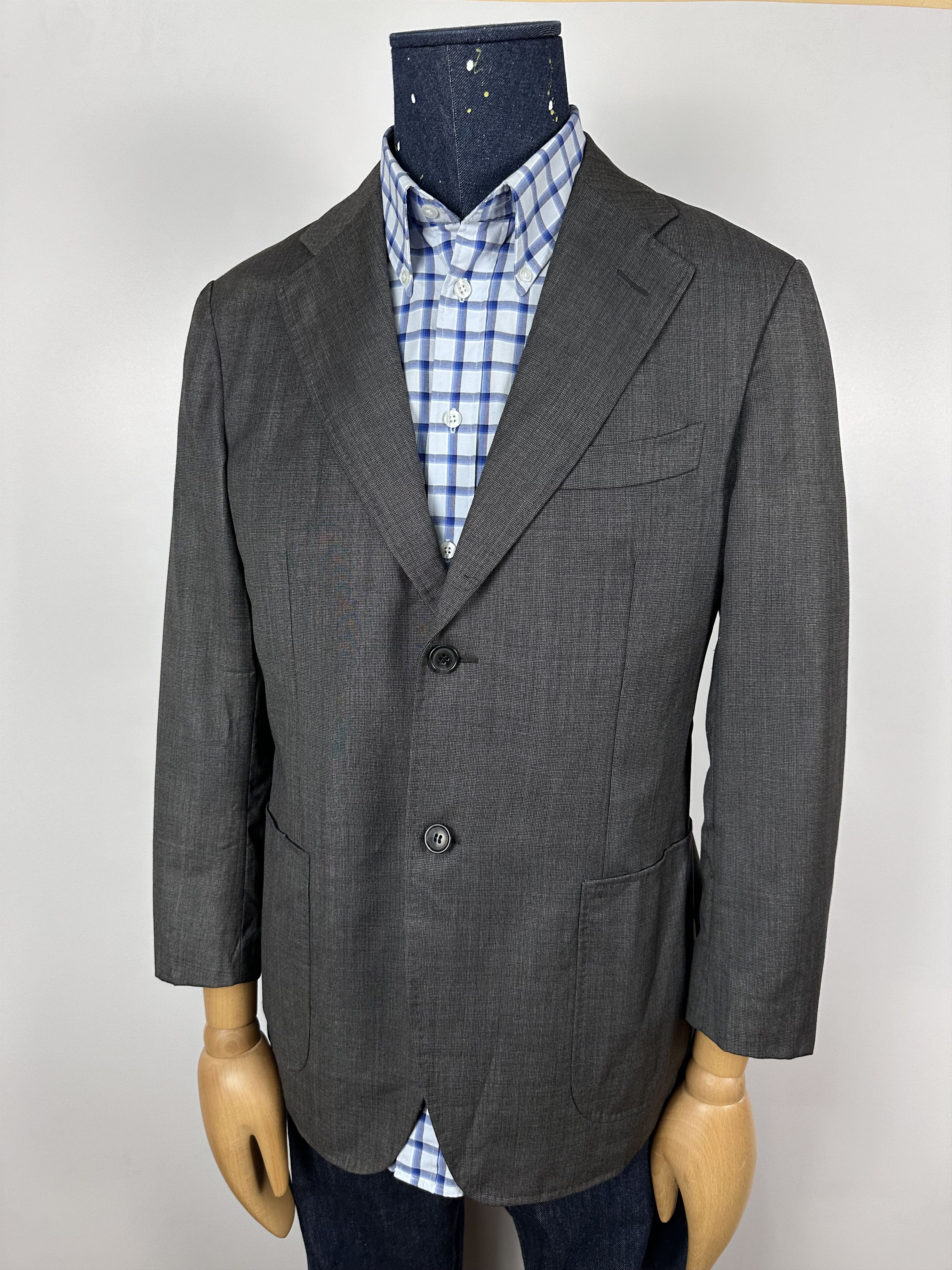 Grailed × Suitsupply Suitsupply Unlined 110s Wool Blazer Gray Mens 1QR3A0 Sz 38S Size 38S - 1 Thumbnail