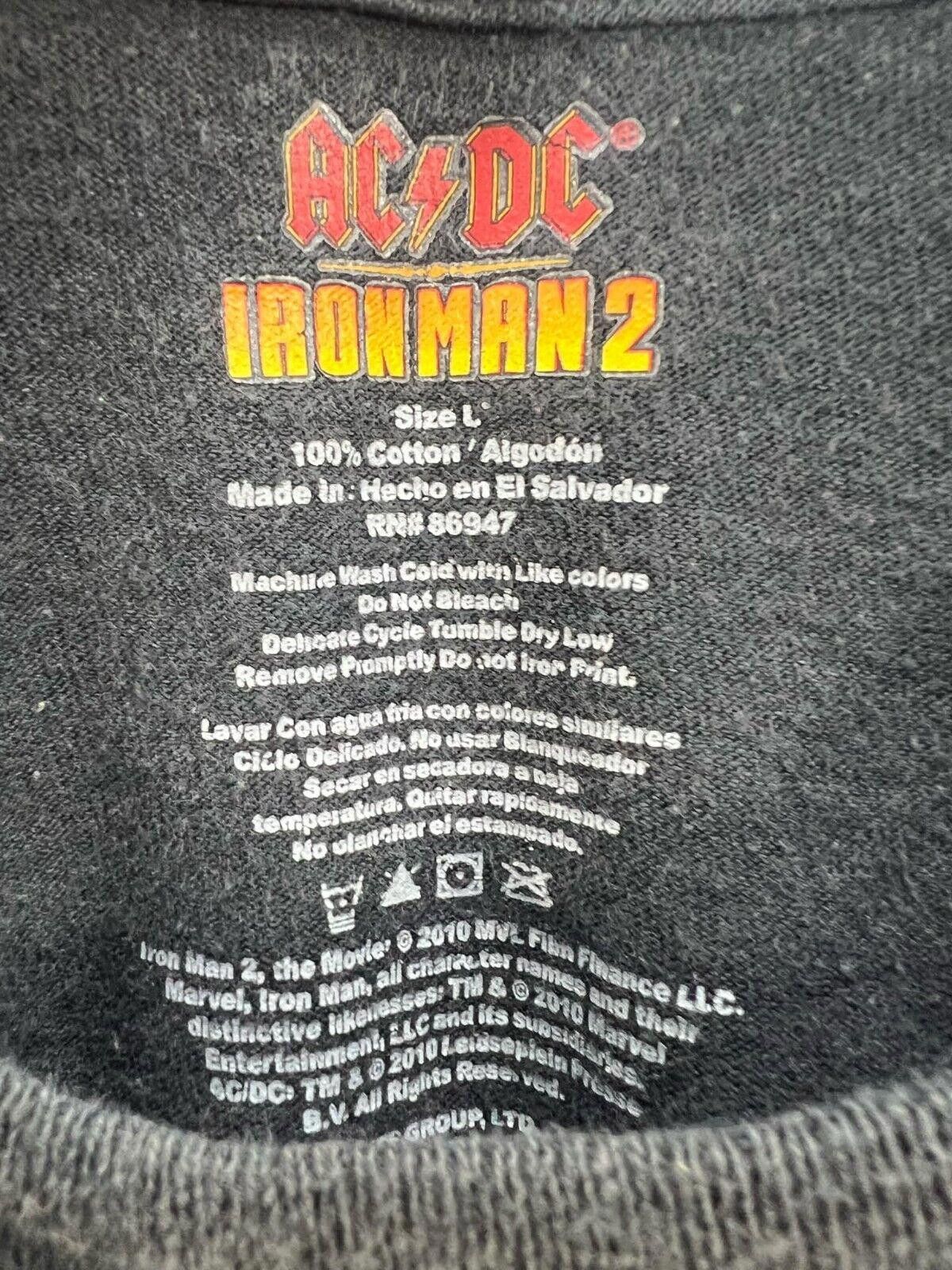 Designer IRON MAN 2 AC/DC “Shoot 2 Thrill" Graphic T-Shirt size L Y2K Size US L / EU 52-54 / 3 - 6 Thumbnail