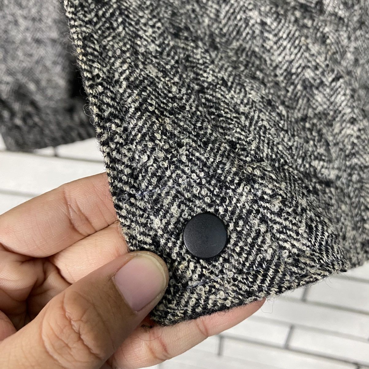 Issey Miyake 📌Vintage Wool Bomber Jacket Ginrei Rare Design Size US L / EU 52-54 / 3 - 17 Thumbnail