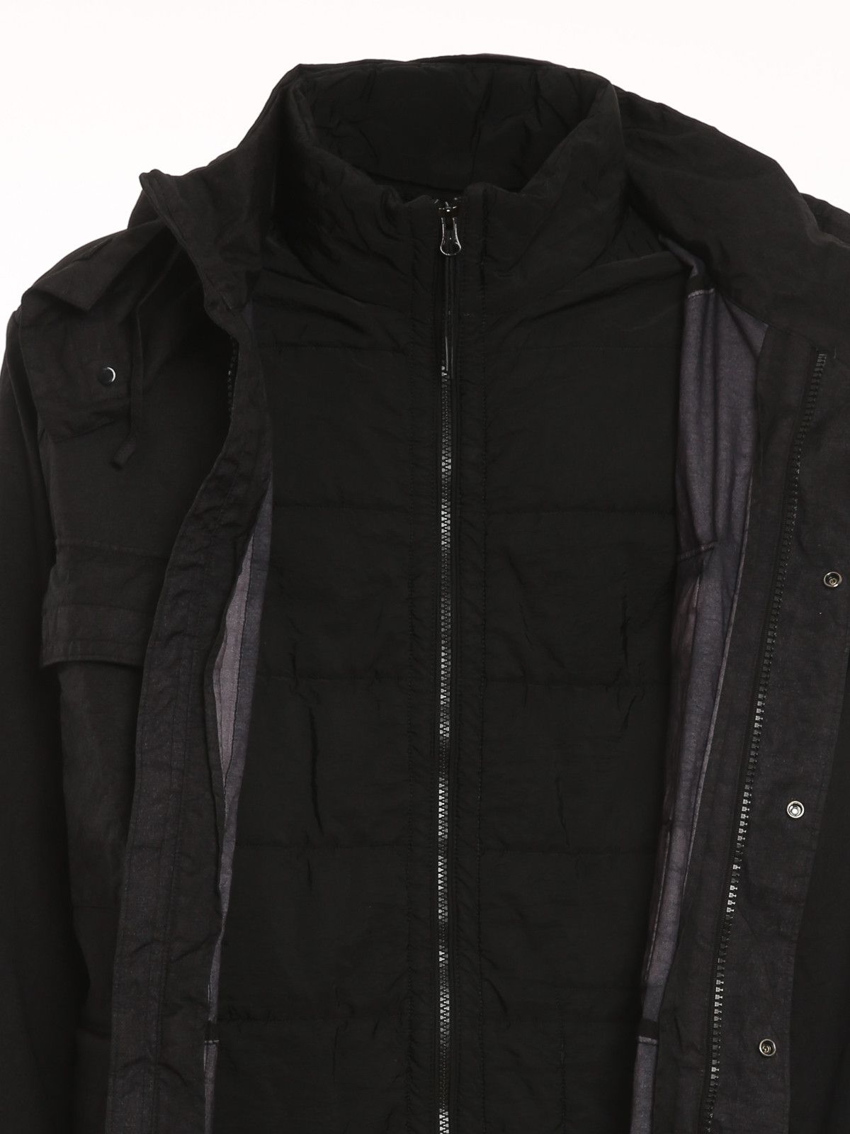 C.P. Company o1y1224 Logo Hooded Jacket in Black Size US S / EU 44-46 / 1 - 3 Thumbnail