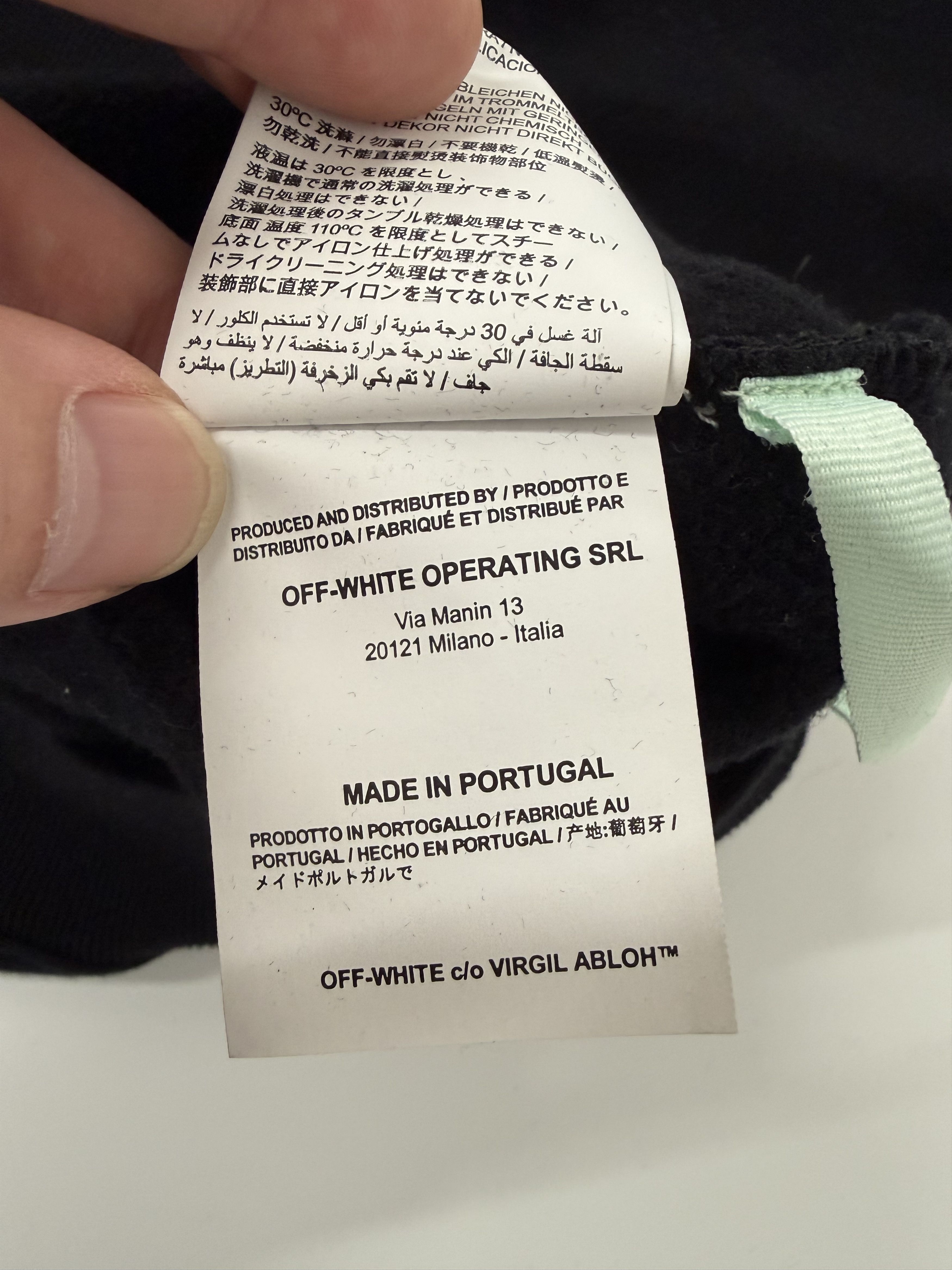 Off-White *USED* Women Off White Crop Hoodie - Black / Medium Size M / US 6-8 / IT 42-44 - 7 Thumbnail
