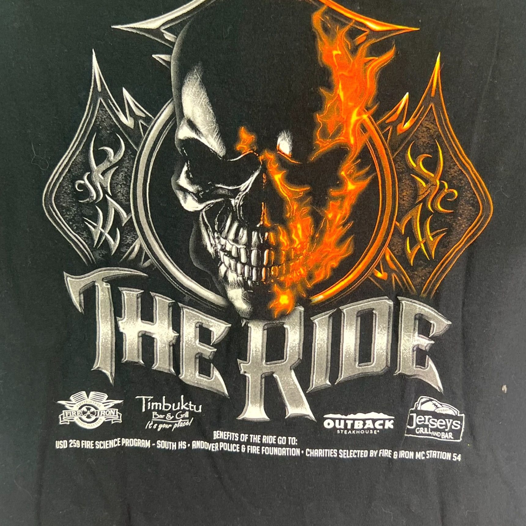 Gildan Gildan T-Shirt Mens Size M Black The Ride NJ Motorcycle Rally Tag Size US M / EU 48-50 / 2 - 3 Thumbnail
