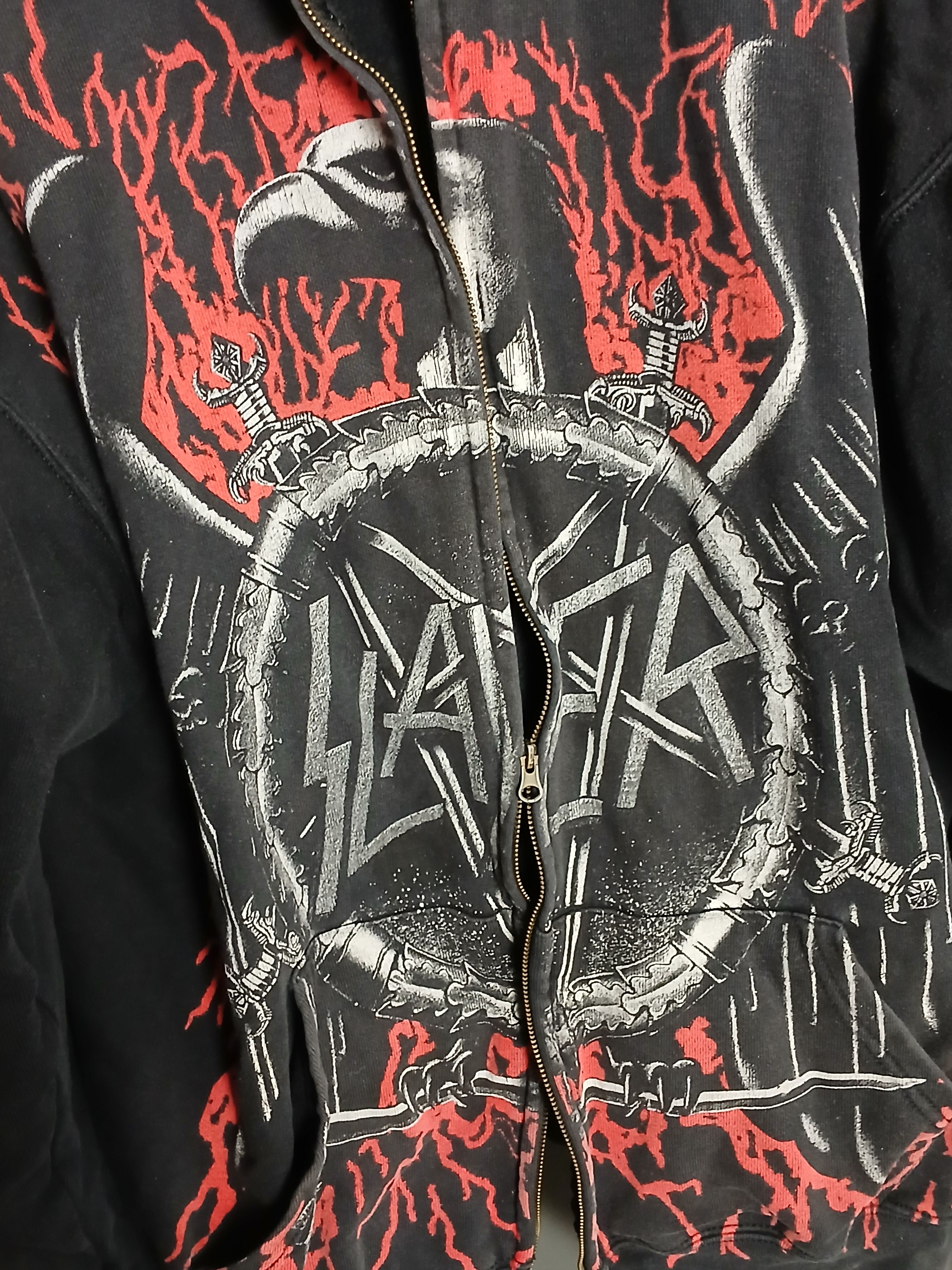 Band Tees × Slayer Slayer Hoodie broken zip Size US XL / EU 56 / 4 - 4 Thumbnail