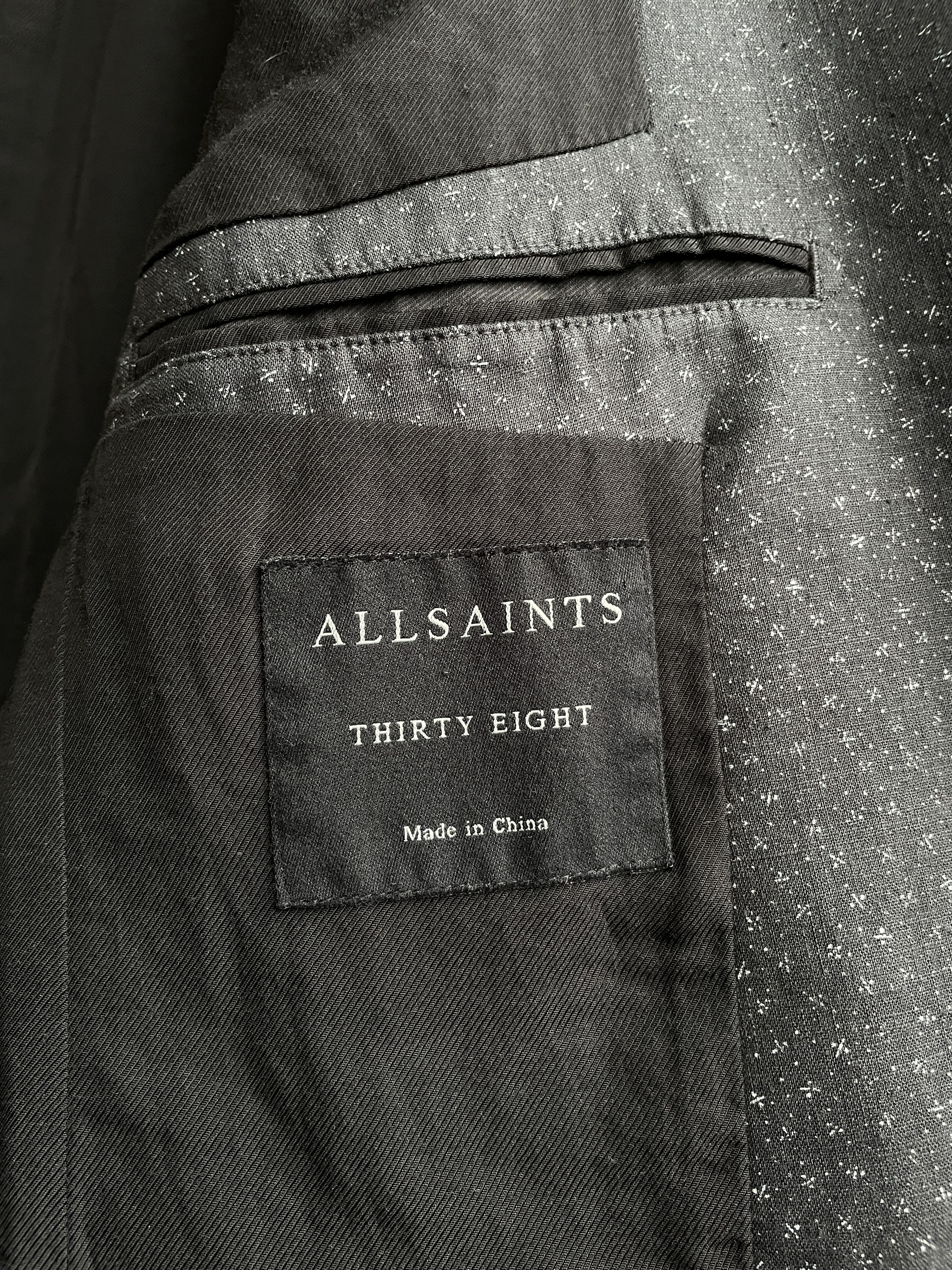Allsaints Allsaints Linen Cotton Bren Blazer Size UK/US 38 Size 38R - 8 Thumbnail