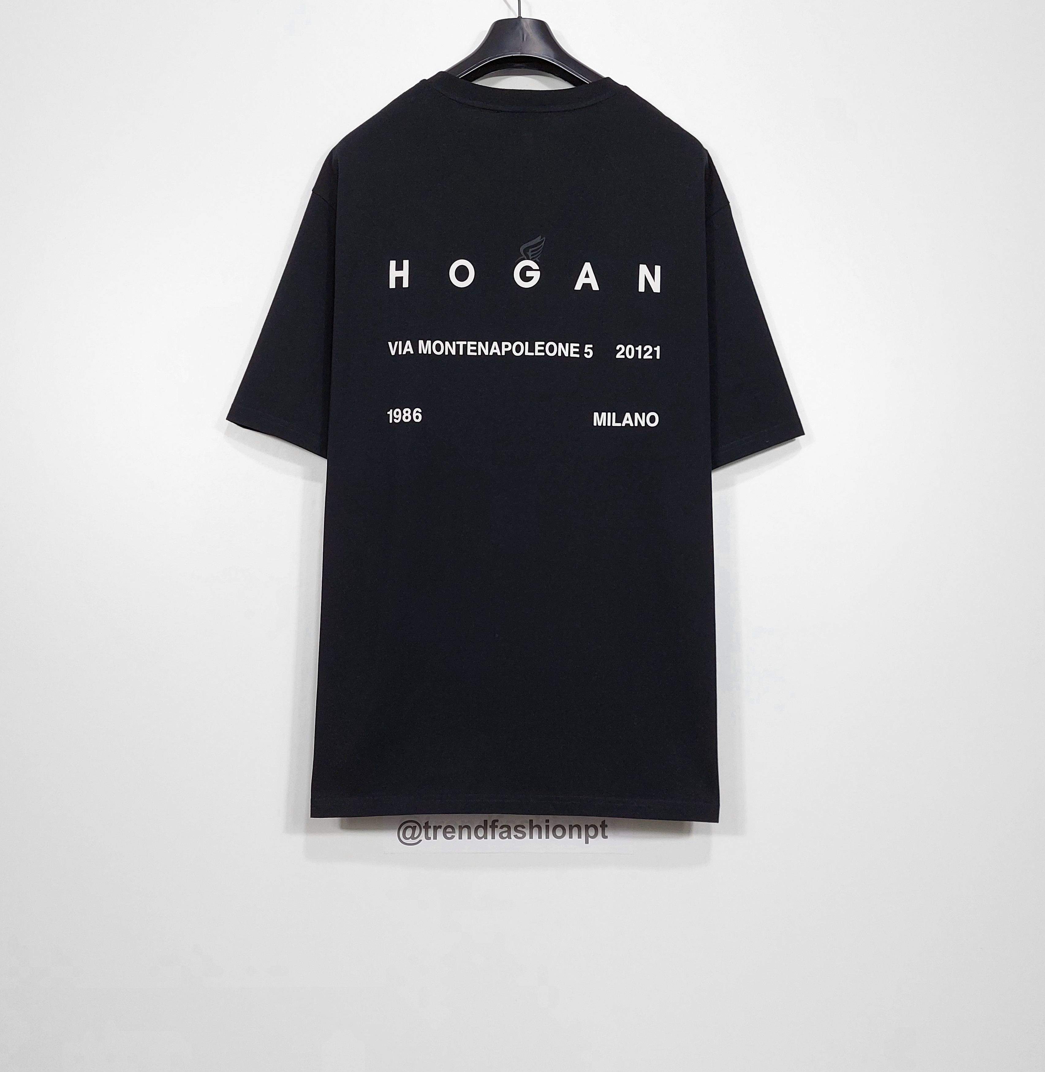 Hogan logo print cotton tshirt - black XXL Size US XXL / EU 58 / 5 - 6 Thumbnail