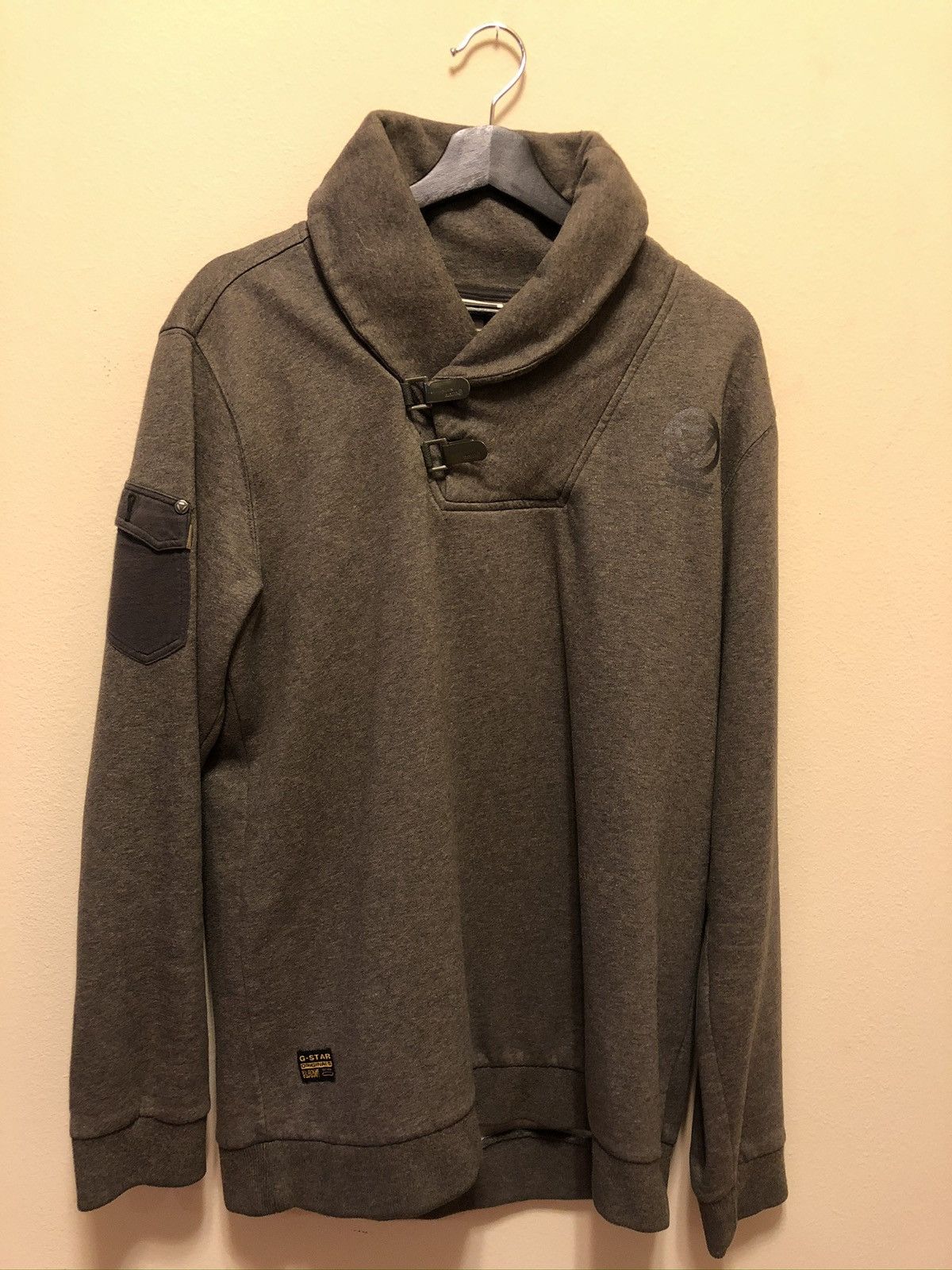 G-Star G-Star Raw - cotton knit sweater shawl Size US M / EU 48-50 / 2 - 1 Thumbnail
