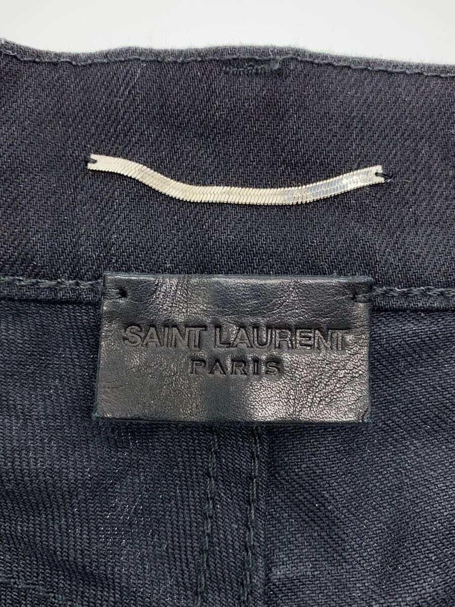 Saint Laurent Paris o1s1wg111224 Skinny 5 Pocket Jeans in Black Size US 30 / EU 46 - 4 Thumbnail