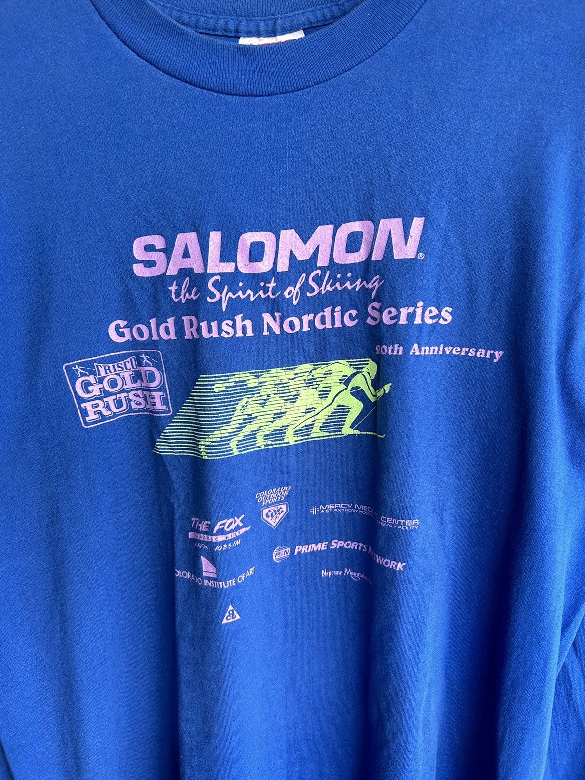 Salomon × Vintage Vintage 80s salomon 20th anniversary tees Size US L / EU 52-54 / 3 - 2 Thumbnail