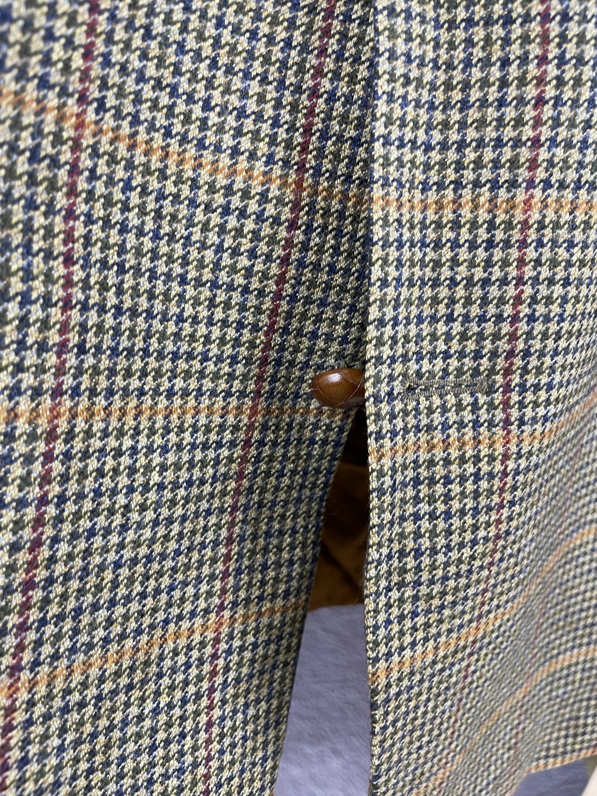 Burberry Burberry London luxury wool tweed Houndstooth blazer size 26 Size 46R - 7 Thumbnail