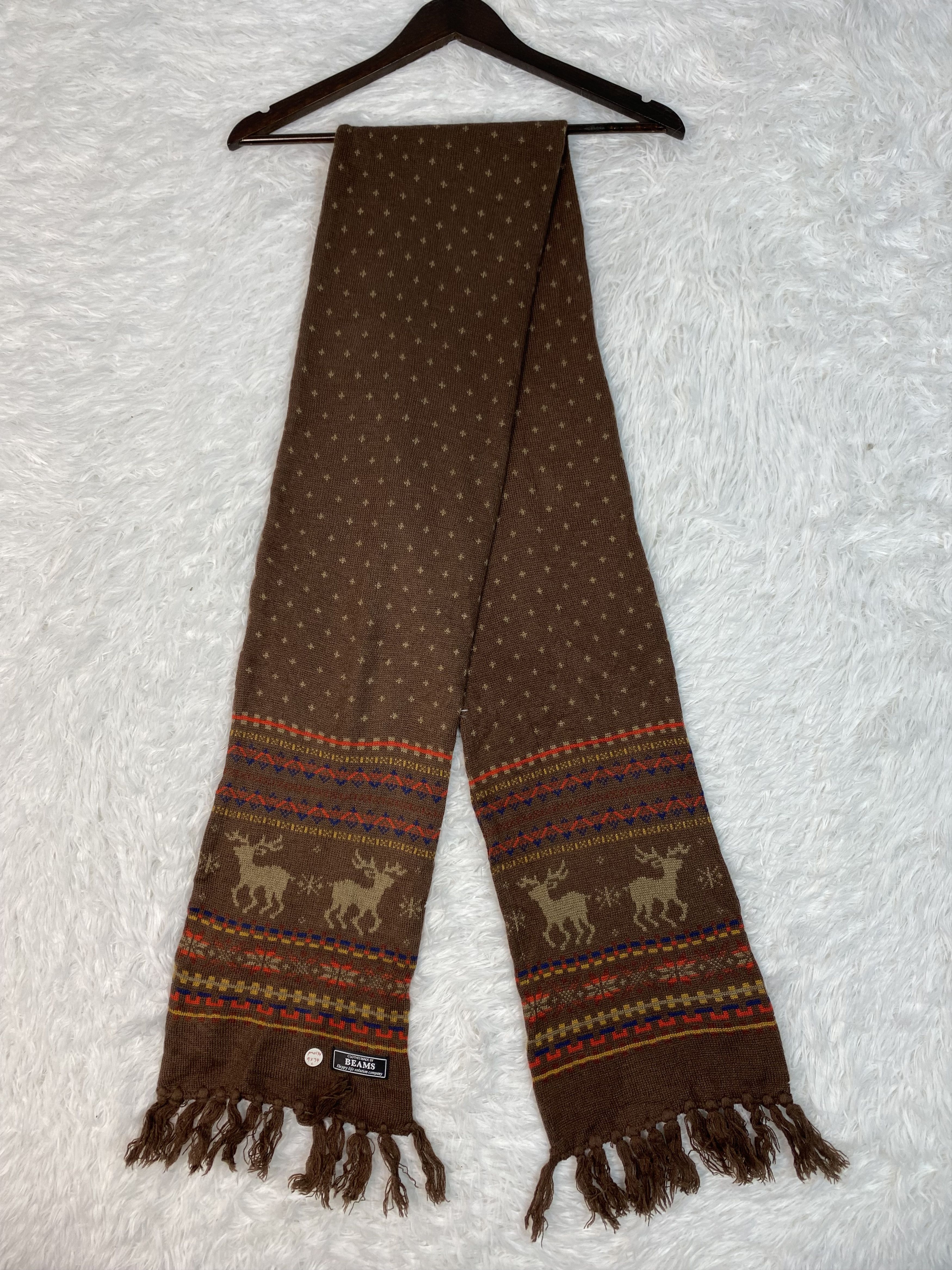 Beams Plus Vintage Beams Scarf / Muffler Neckwear PM0174 Size ONE SIZE - 1 Thumbnail