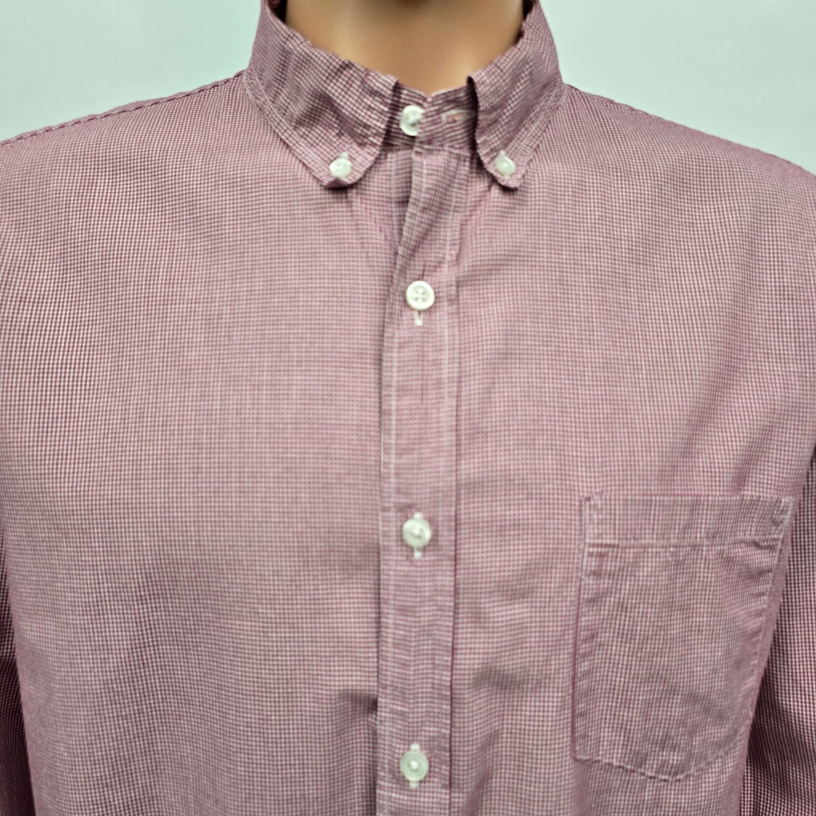 J.Crew J. Crew Shirt Men XL Micro / Mini Gingham Check Button down Size US XL / EU 56 / 4 - 5 Thumbnail
