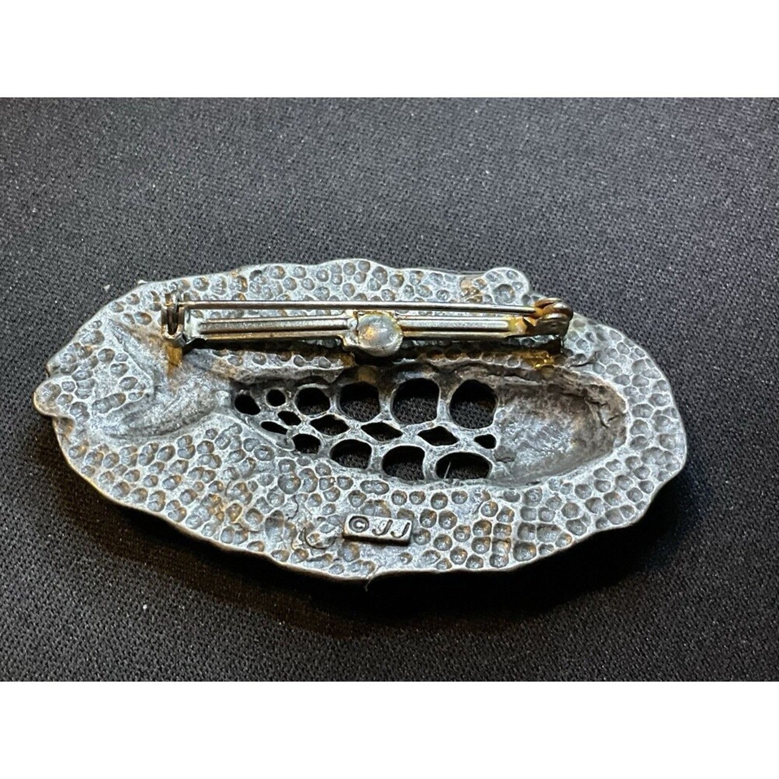 Other Vintage JJ Silver Tone Rhinestone Fish Brooch Size ONE SIZE - 4 Thumbnail