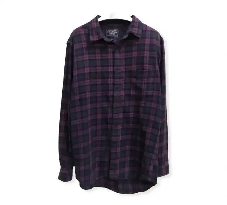 Flannel Japanese Brand Uniqlo Flannel Shirt Plaid Tartan Size US L / EU 52-54 / 3 - 1 Thumbnail