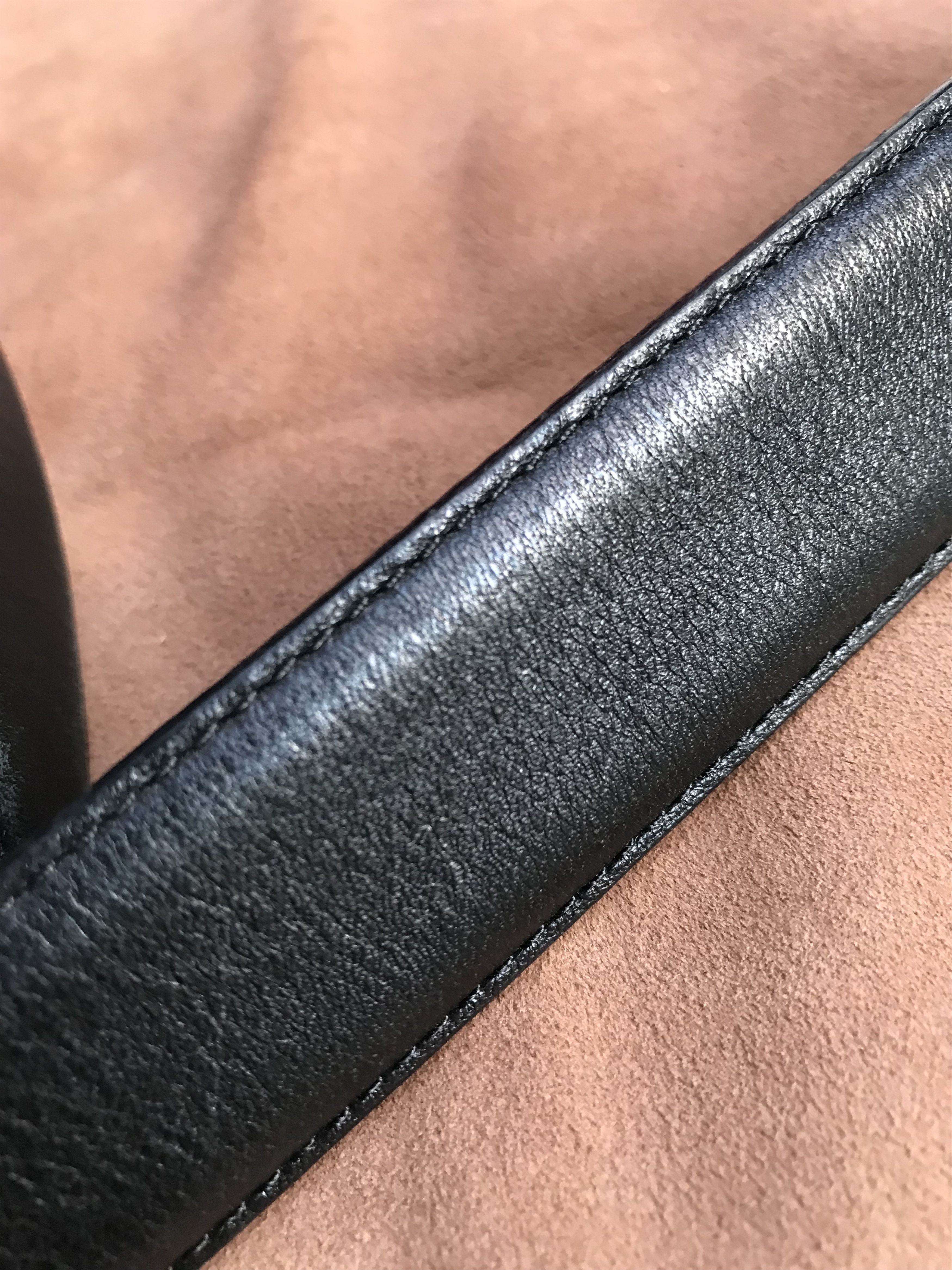 BOGGI MILANO PURE LEATHER HIGH END BLACK BELT
