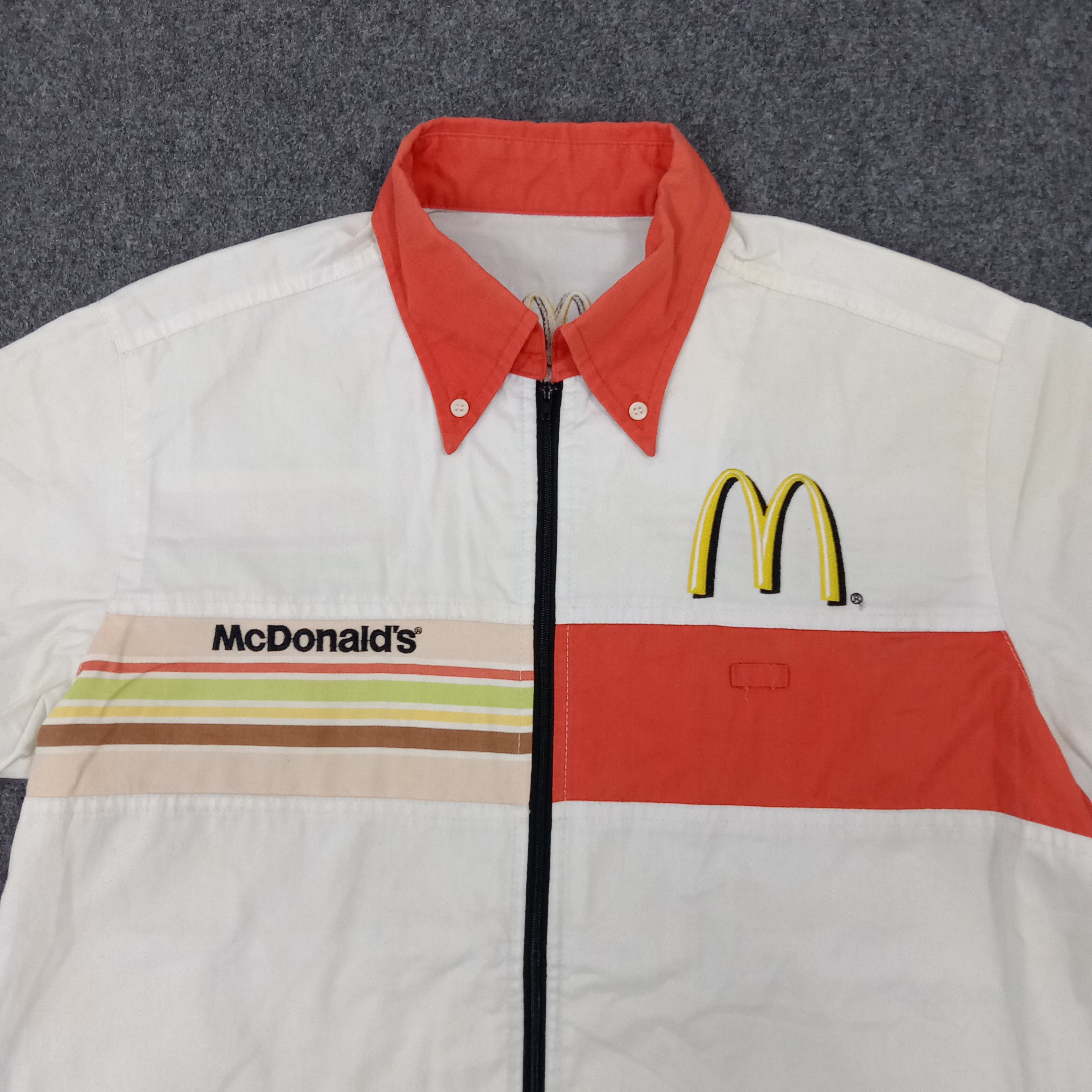 Vintage McDonald's American Staff Uniform Jacket C267N39 Size US L / EU 52-54 / 3 - 3 Thumbnail