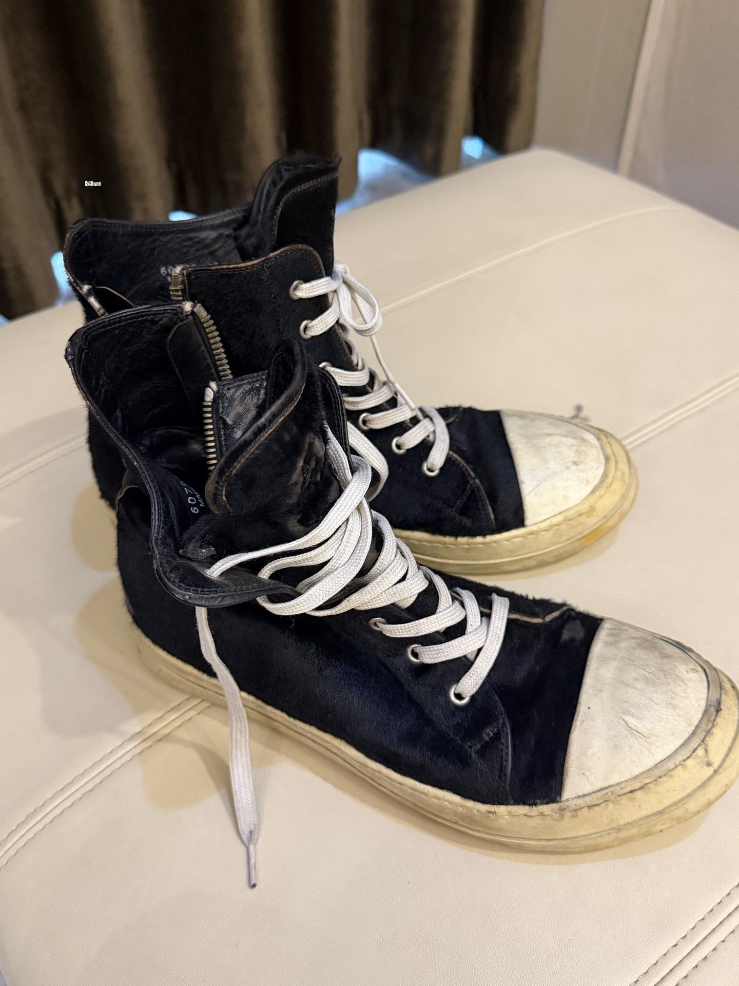 Rick Owens Rick Owens Horsehair High-Top Shoes Size US 10 / EU 43 - 1 Thumbnail