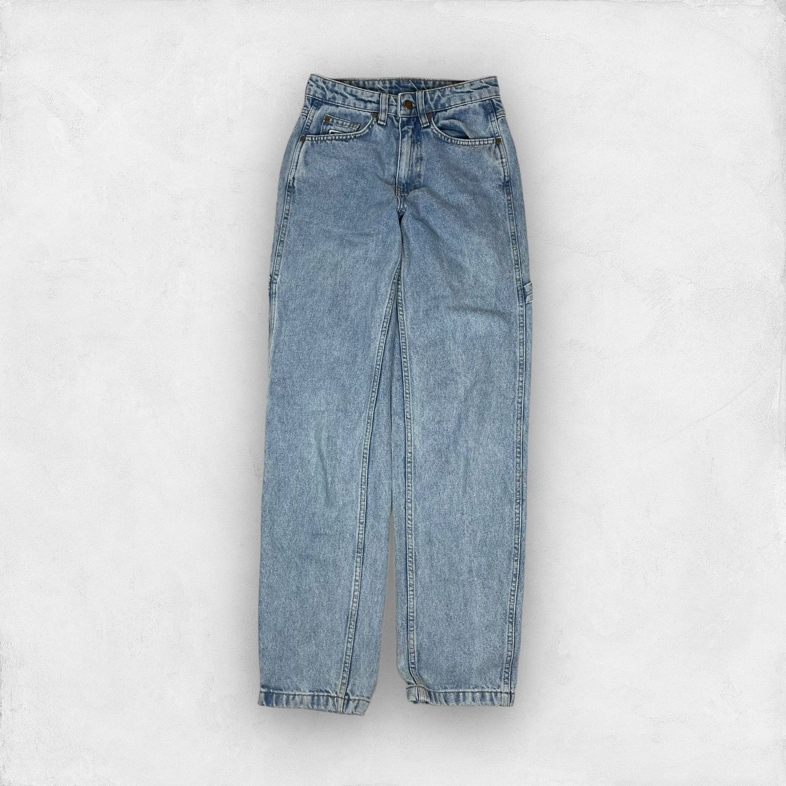 Karl Kani Karl Kani Adults Blue Zip Fly Straight Leg Denim Jeans XXS Size US 28 / EU 44 - 2 Thumbnail