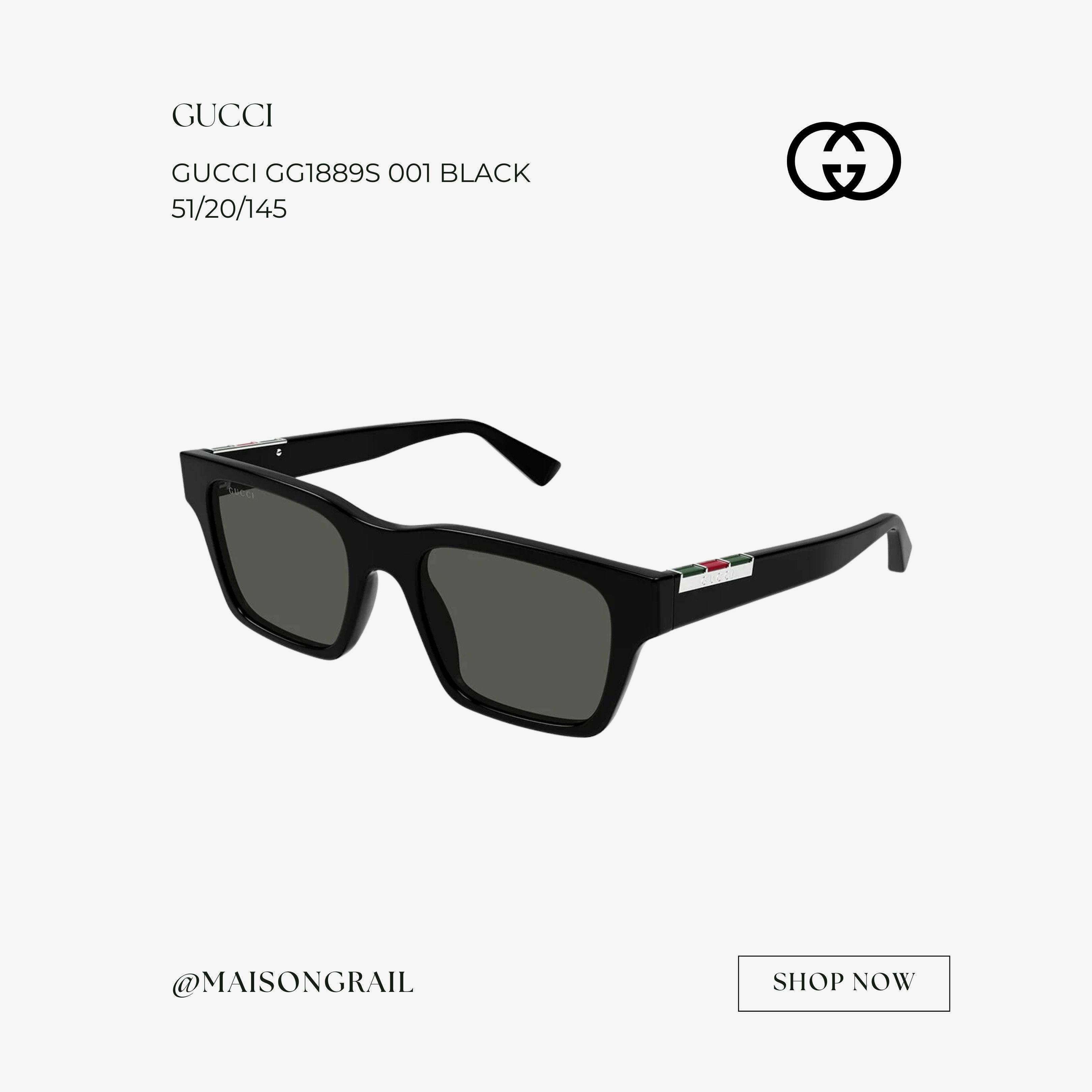 Gucci GUCCI GG1889S 001 SUNGLASSES Size ONE SIZE - 1 Thumbnail