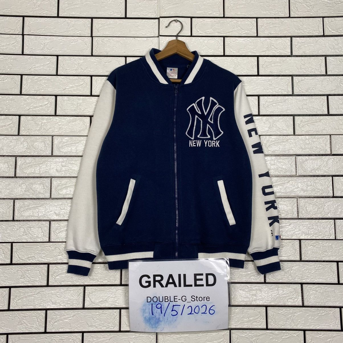 MLB 📌Vintage Bomber Jacket MLB New York NY Yankees Big Logo Size US L / EU 52-54 / 3 - 1 Thumbnail