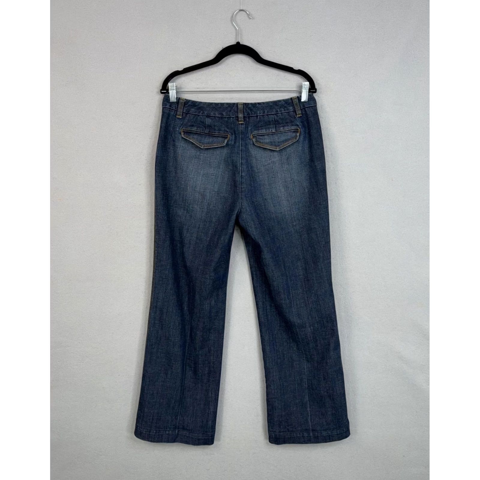 Talbots VINTAGE Talbots Jeans Womens 10 Blue High Rise Straight Leg Denim Stretch 90s Womens Size 32" / US 10 / IT 46 - 6 Thumbnail
