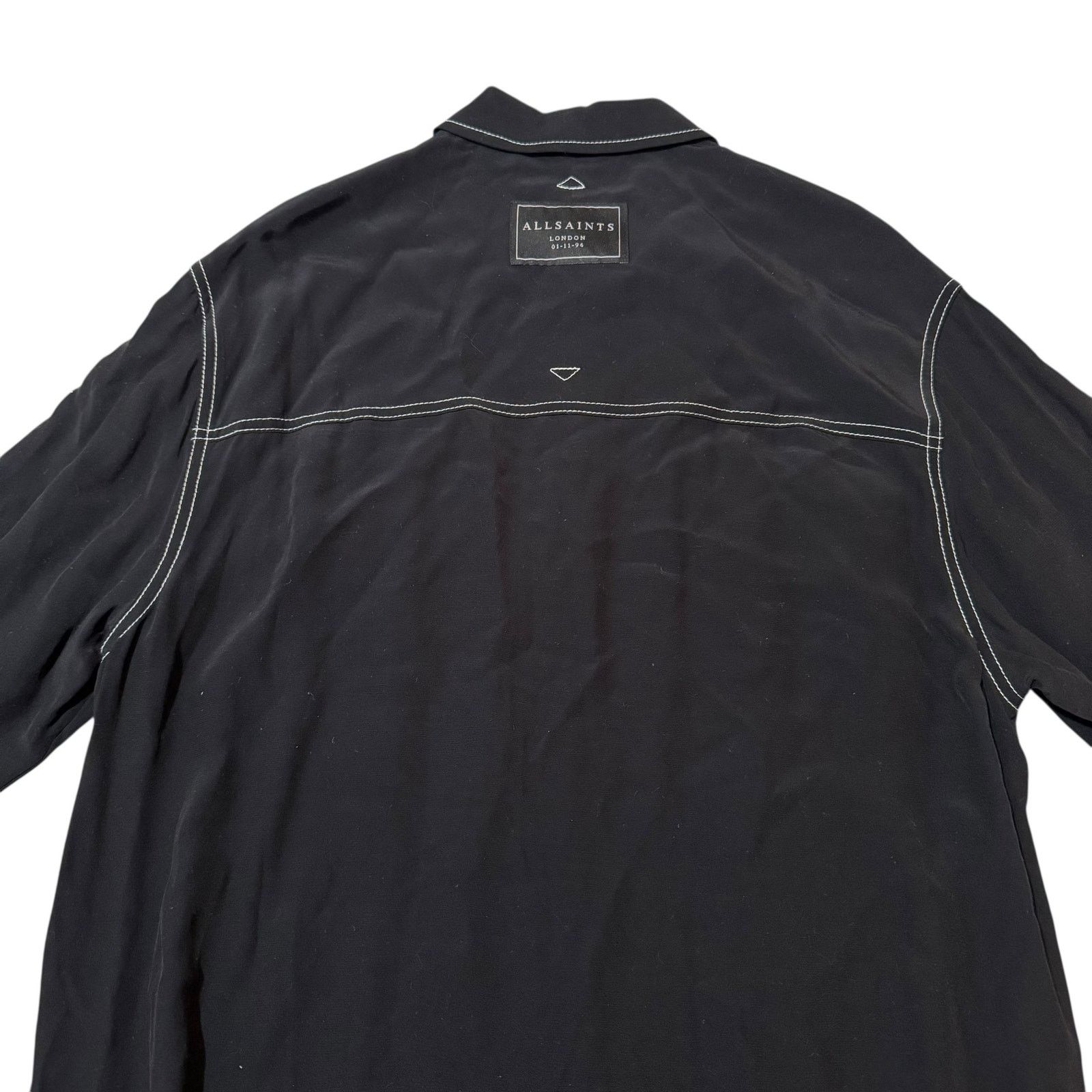 Allsaints AllSaints Vita Shirt Dress Long Sleeve Goth Black US Size 4 Size S / US 4 / IT 40 - 7 Thumbnail