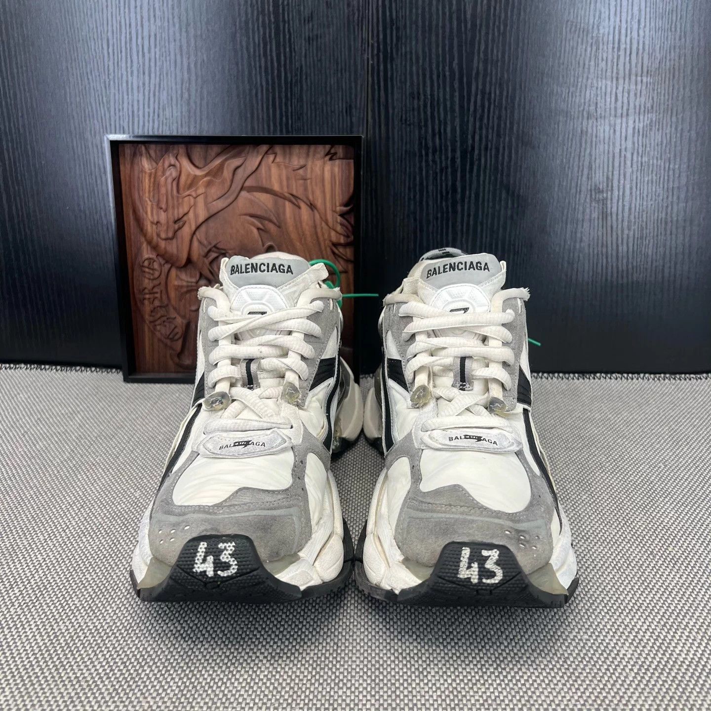 Balenciaga Balenciaga Runner Gray Black Size 43 Size US 10 / EU 43 - 5 Thumbnail