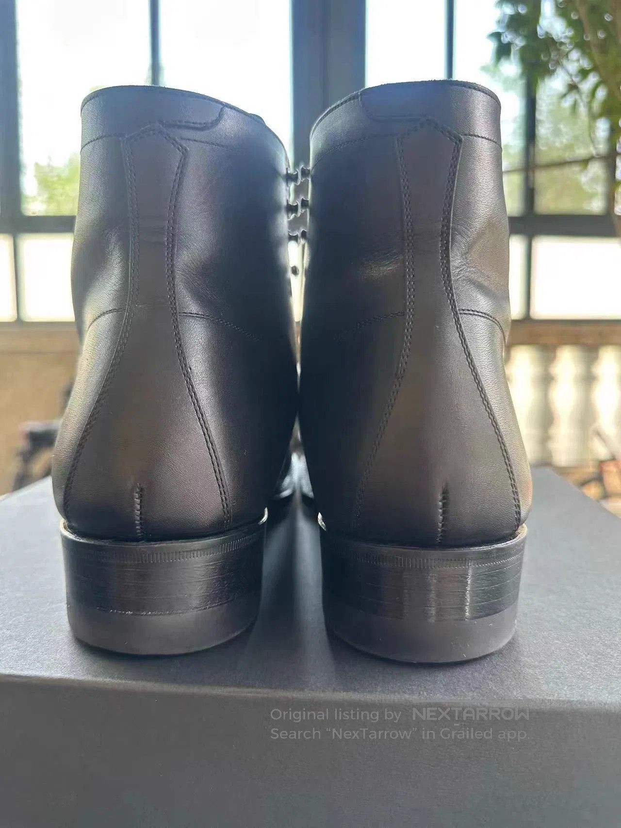 BLACK SIGN Brown Leather Ankle Boots - Size 7.5. Size US 7.5 / EU 40-41 - 5 Thumbnail
